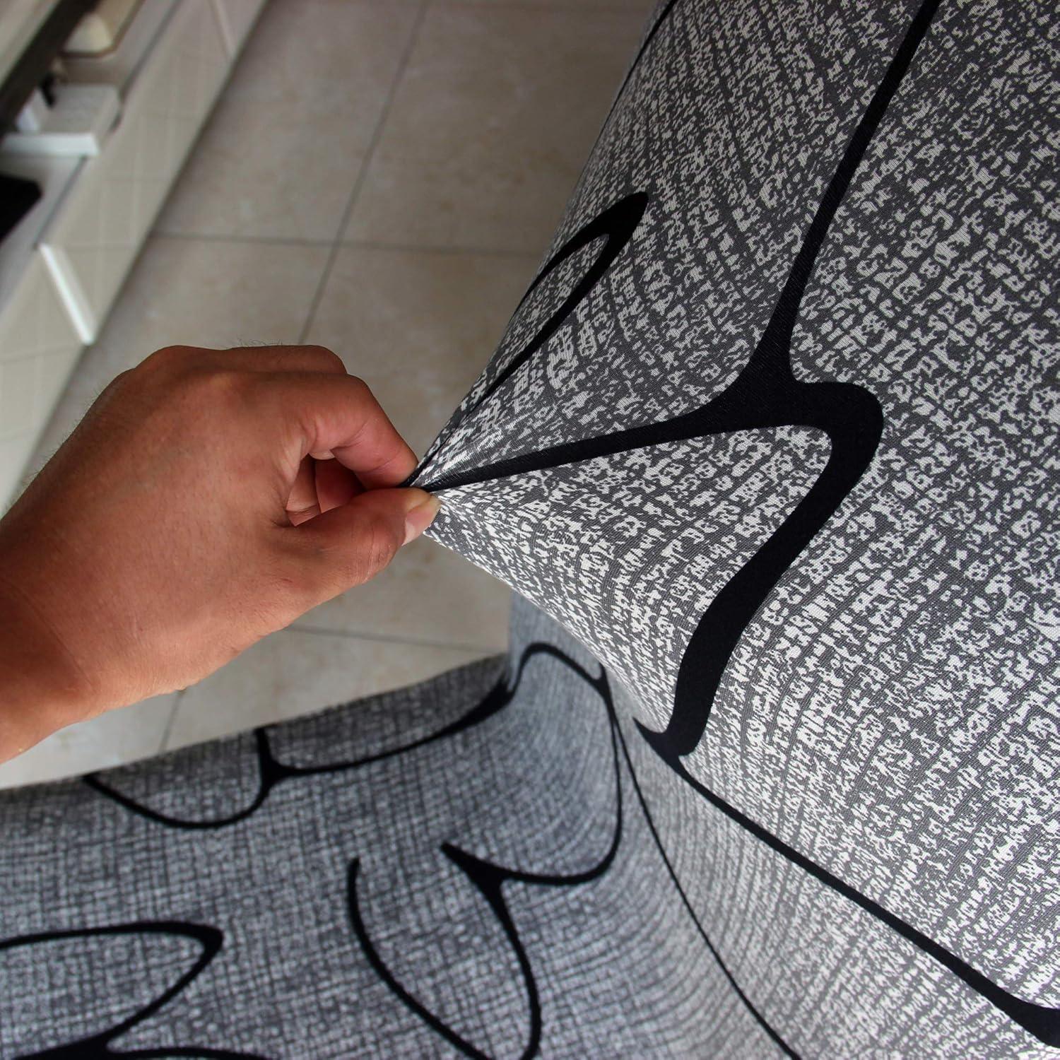 Chair Covers for Dining Room 4 Pack, Solid Stretch Dining Chair Covers, Washable Kitchen Slip Covers, Parson Chair Covers Set of 4 (Gray Lotus, 4 Pack)