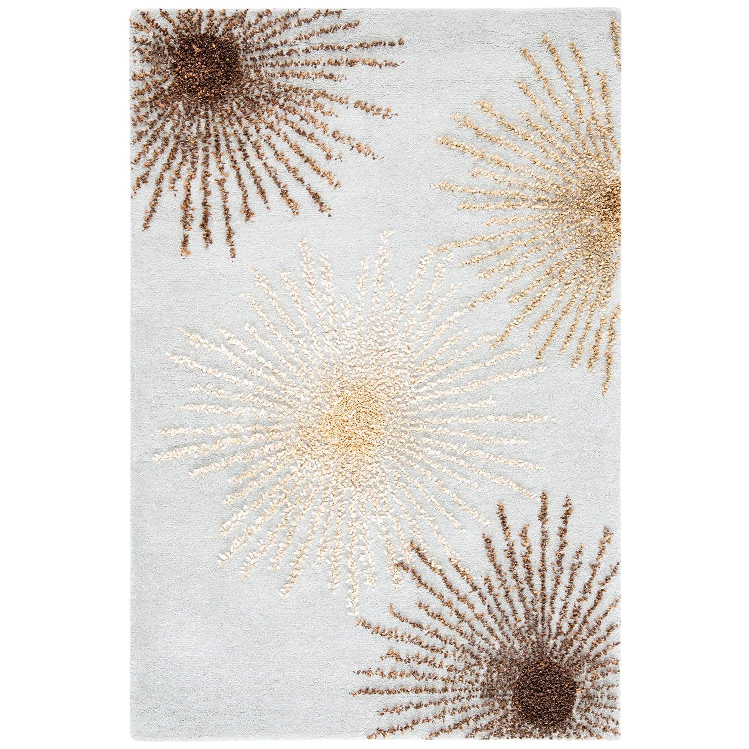 Soho SOH712 Hand Tufted Indoor Area Rug - Light Blue/Multi - 5'x8' - Safavieh.