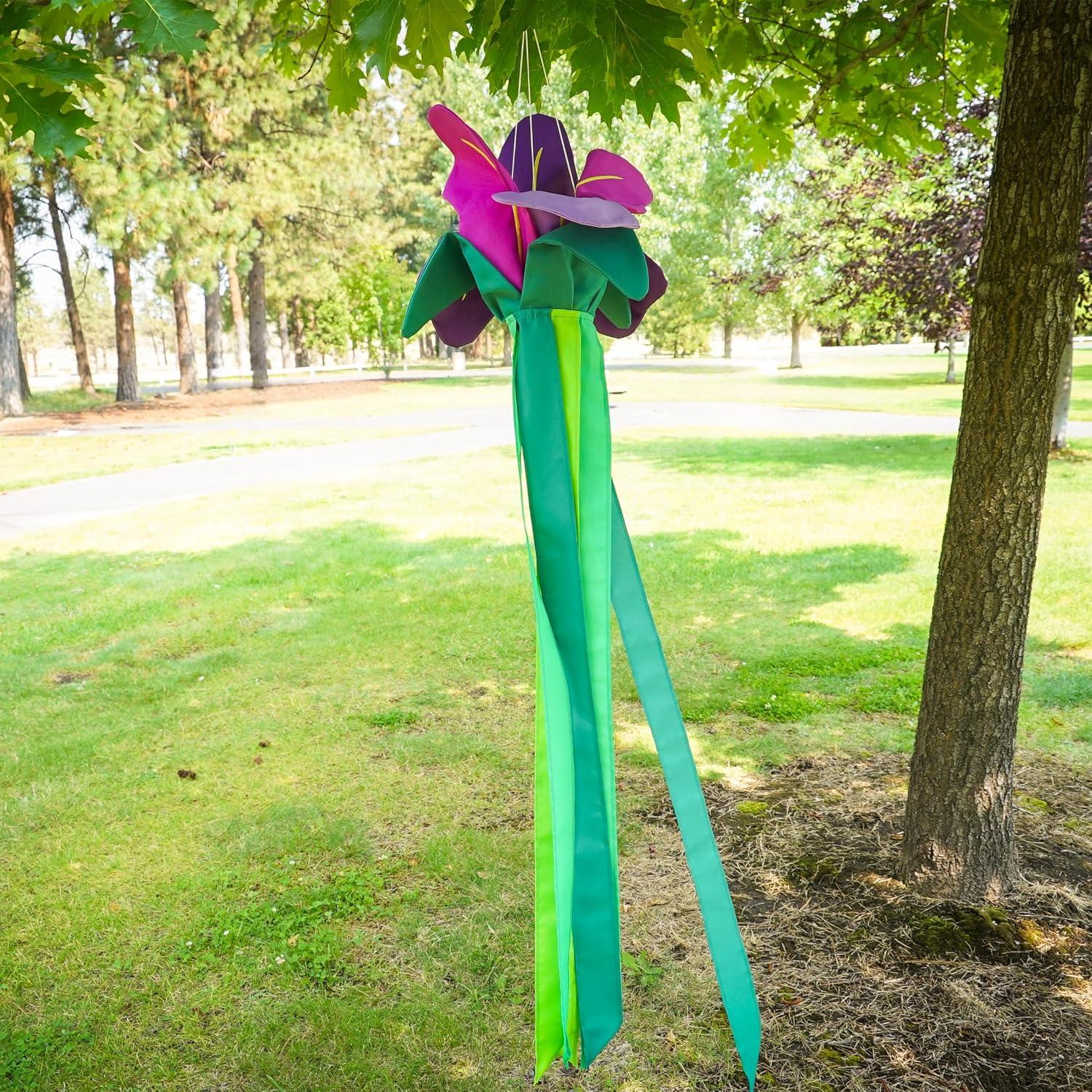 Spring Floral Windtail Windsock