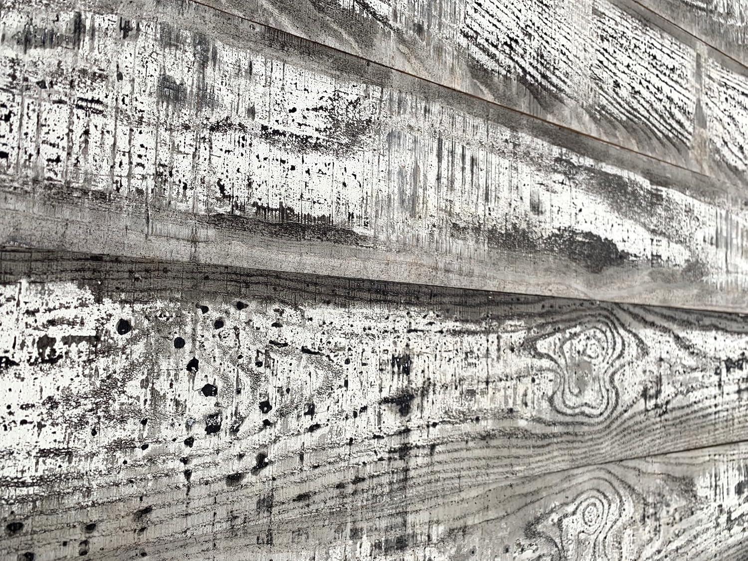 HomeRoots Thermo-Treated 1/4 x 5 in. x 4 ft. Barn Wood Wall Planks (10 sq. ft. 6-Pack)