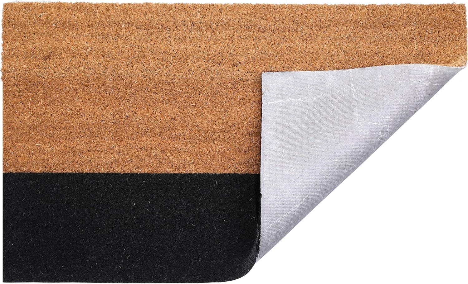Ophelia & Co. Alece Extra Thick Outdoor Doormat Handwoven Durable Natural Coir Entryway Front Door Porch Patio