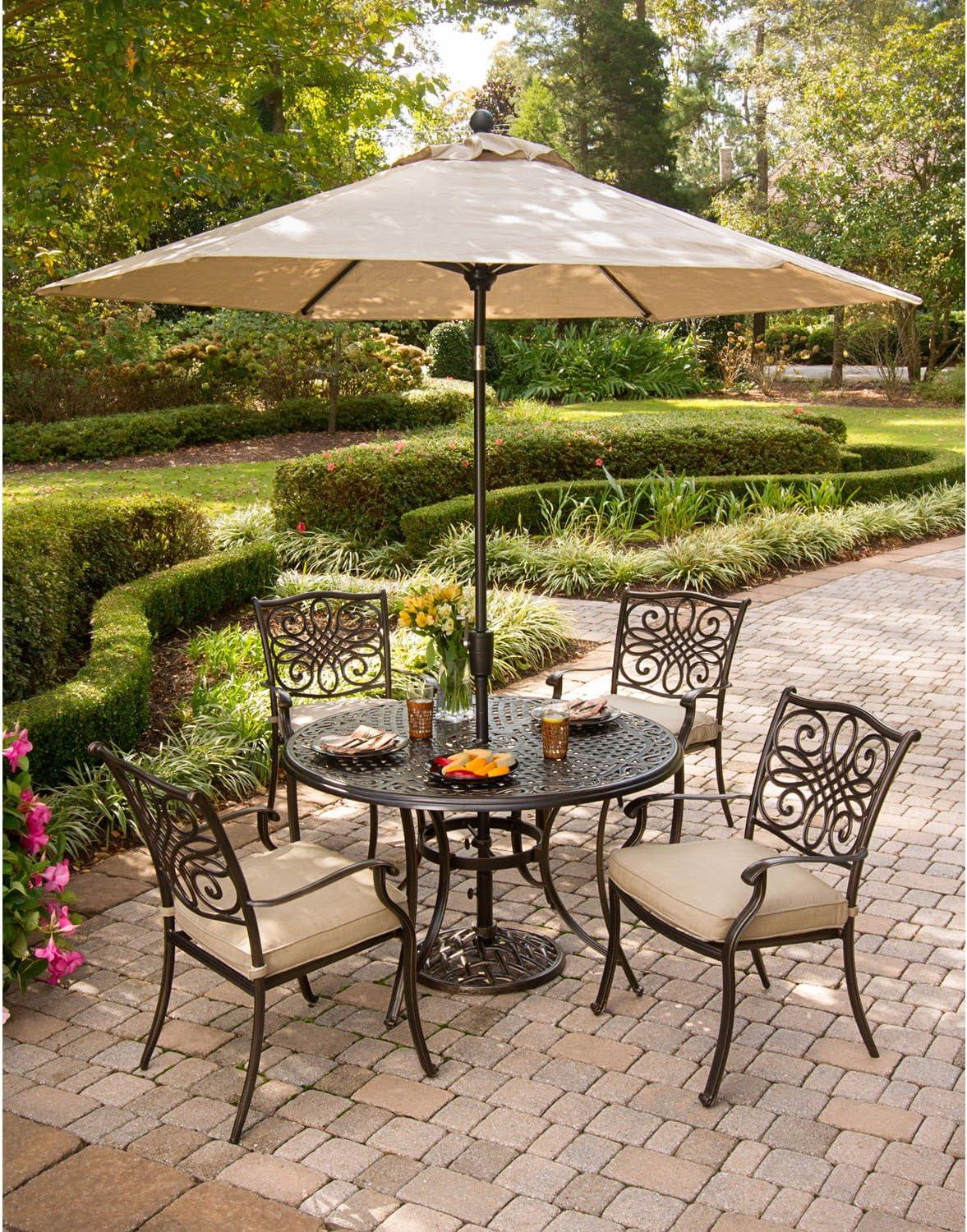 Cambridge Outdoor Iron Umbrella Base, Bronze