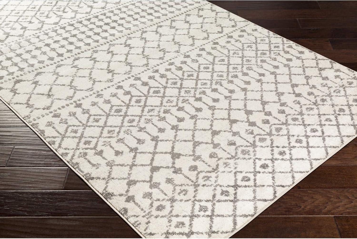 Livabliss Chester Global Bohemian Area Rug,7'10" x 10'2",Light Grey
