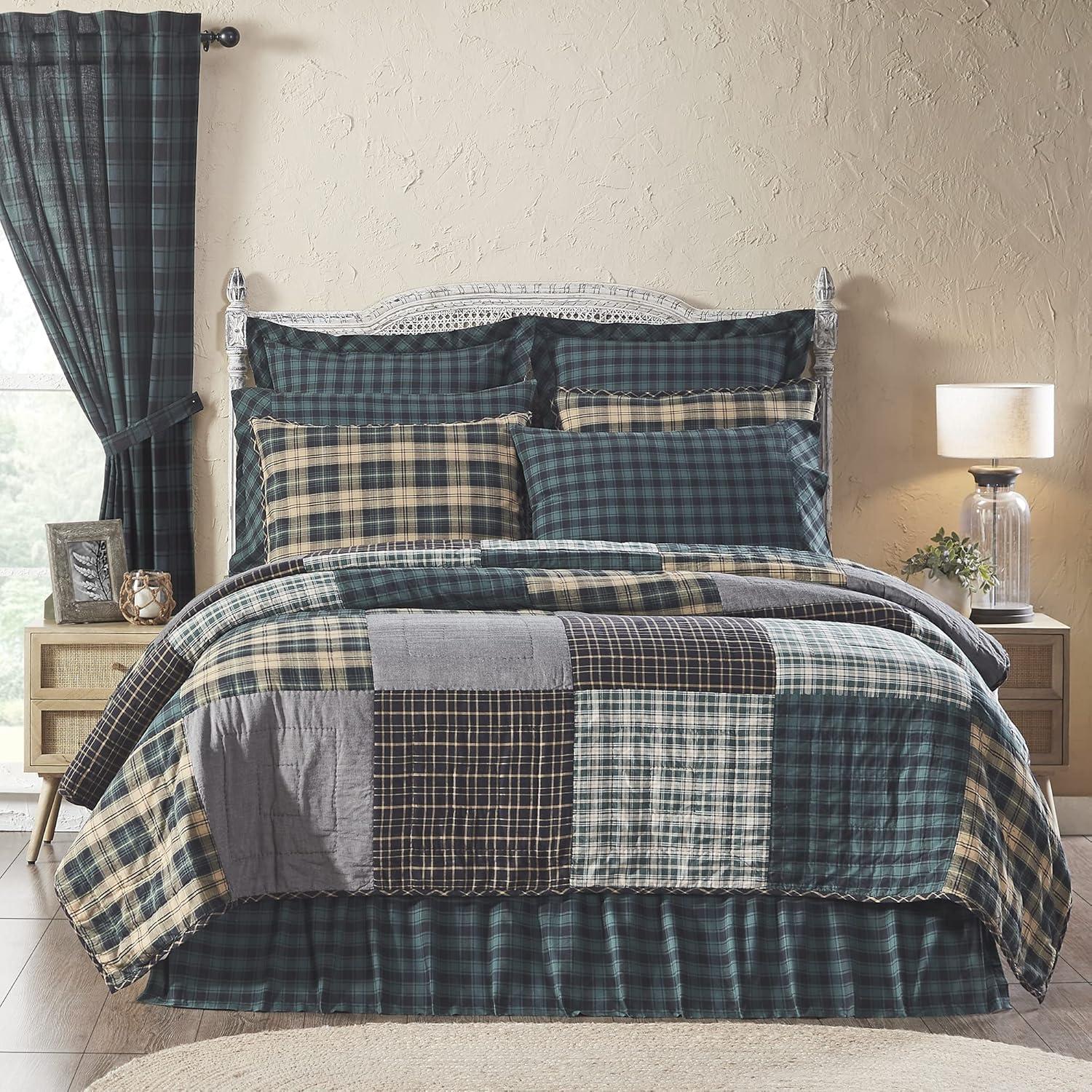 VHC Brands Pine Grove Cotton Plaid Quilt