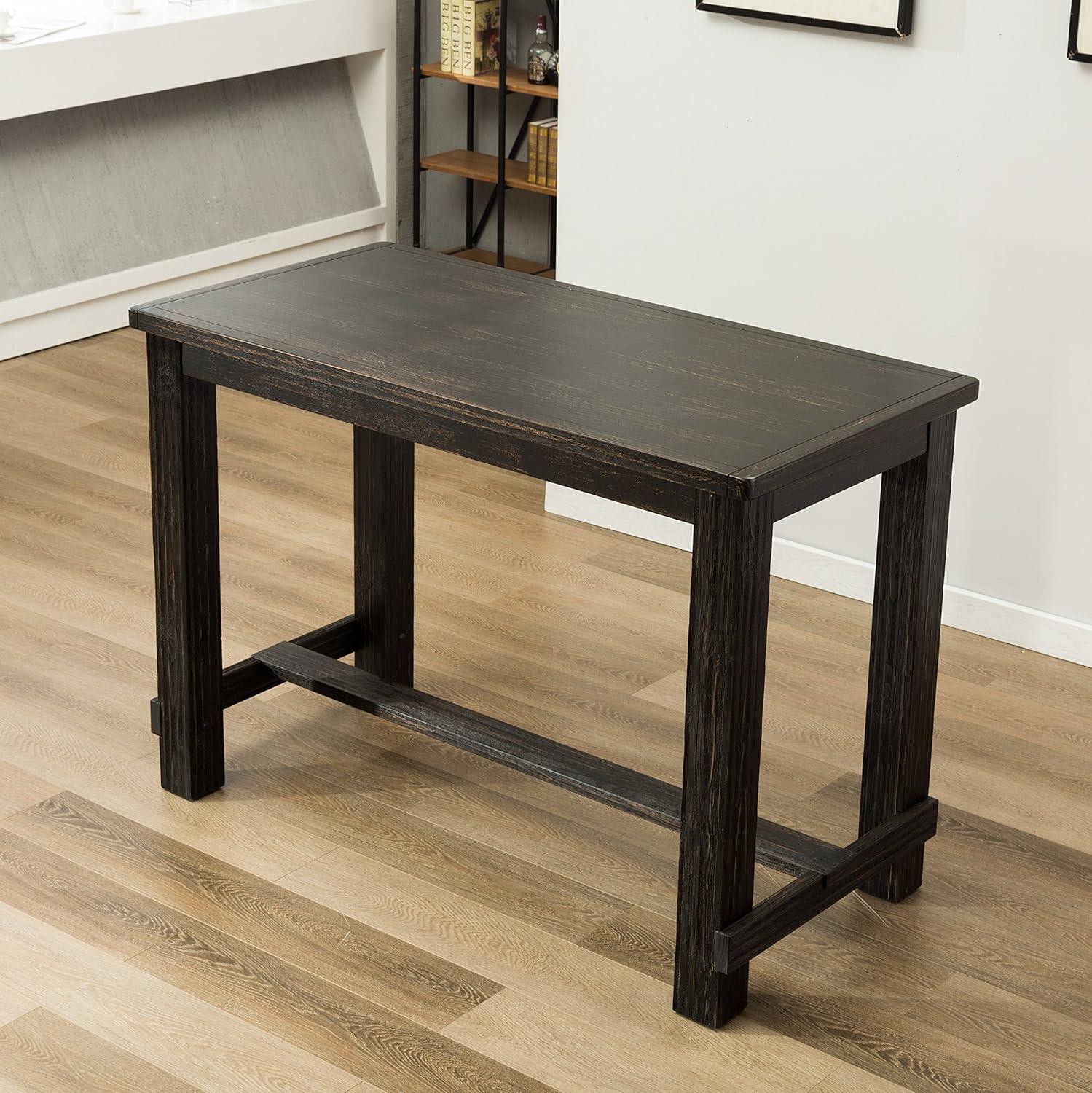 Roundhill Furniture Lotusville 7 Piece Bar Height Pub Table Set