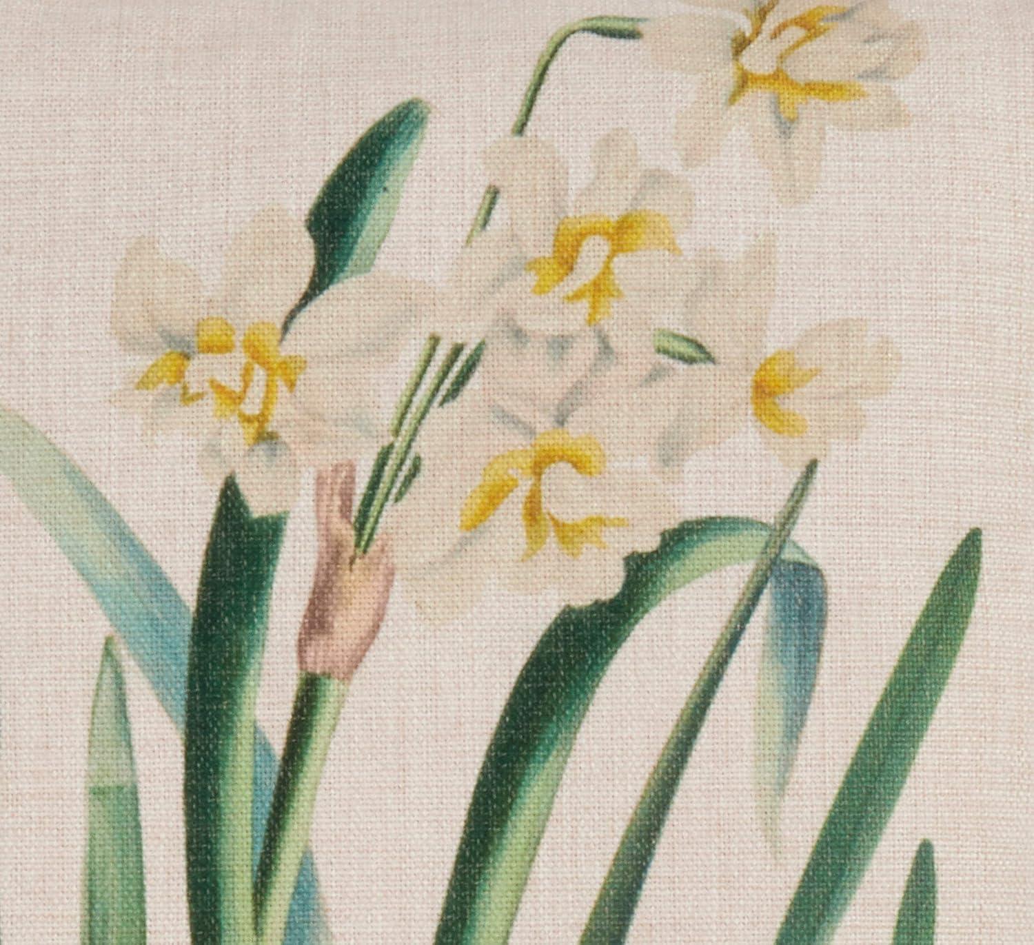 Saro Floriculture Collection Floral Throw Pillow