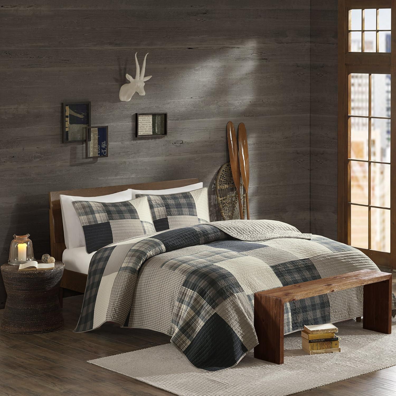 Winter Hills Oversized Cotton Quilt Bedding Set Tan - Woolrich