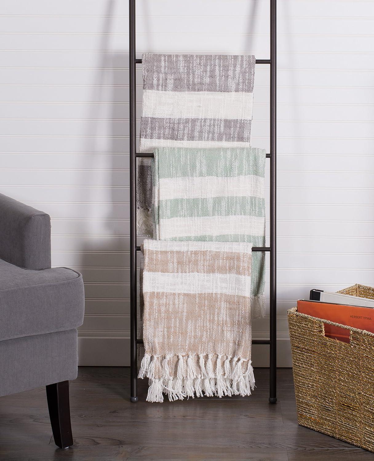 Design Imports Hand Woven Throw Blanket