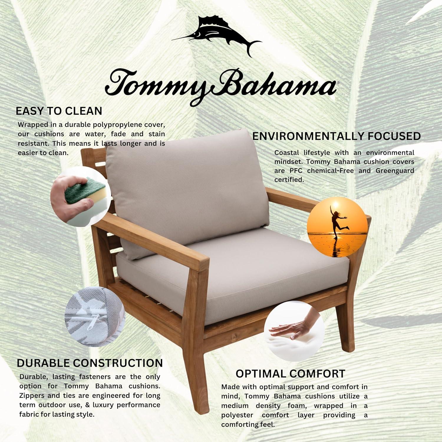Tommy Bahama Home TB Lounge Outdoor 4'' Seat / Back Cushion