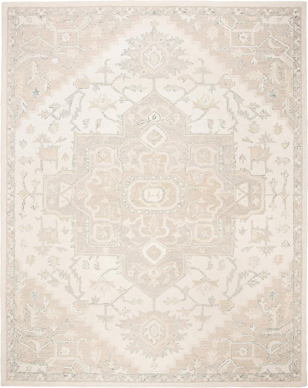 Micro-Loop MLP503 Hand Tufted Indoor Area Rug - Blue/Ivory - 8'x10' - Safavieh