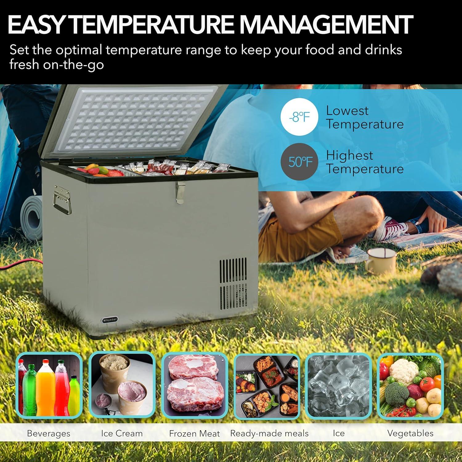 Freezer with Adjustable Temperature Controls