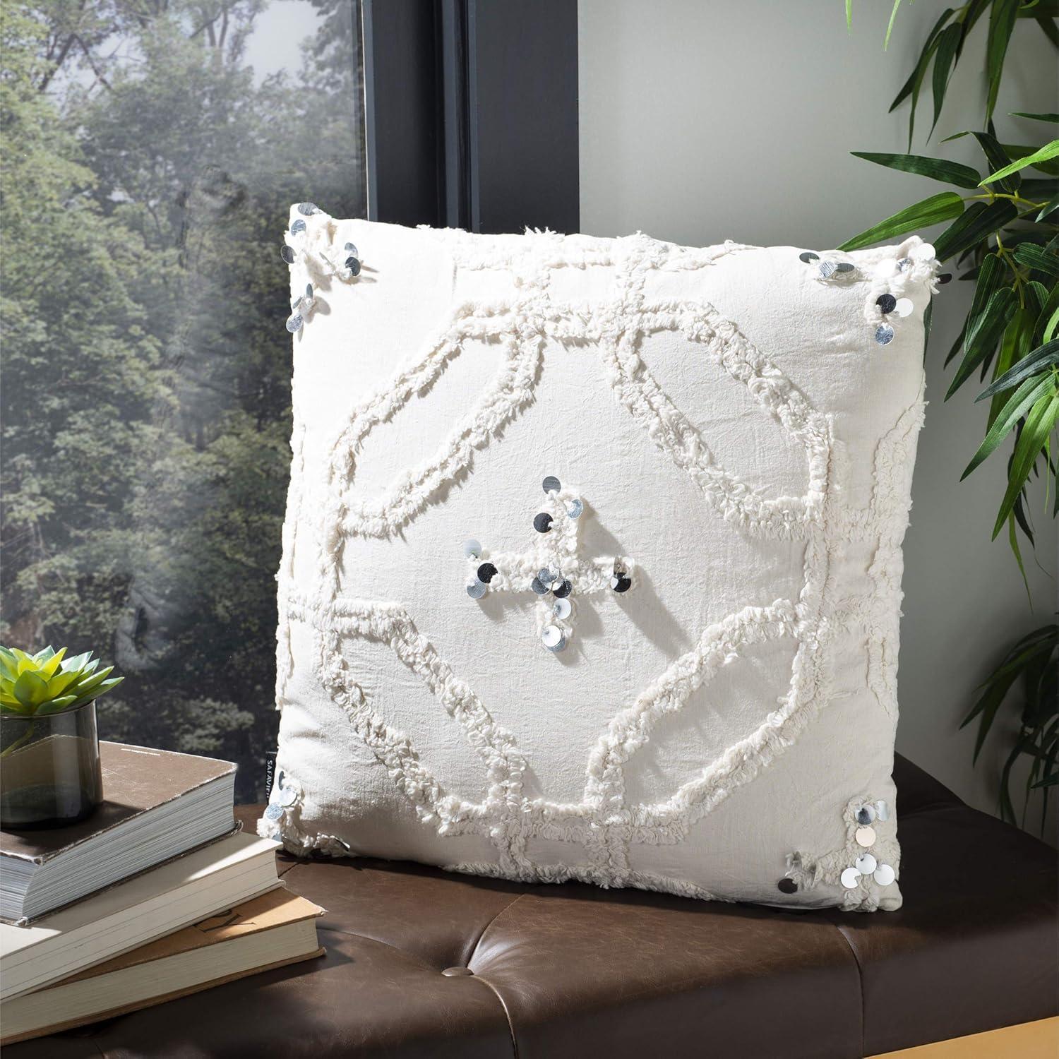 Daphne Pillow - White - 20"X20" - Safavieh