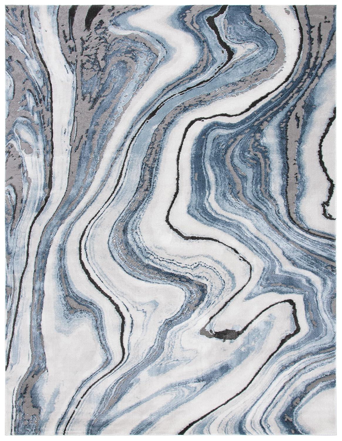 Craft CFT819 Loomed Indoor Area Rug - Grey/Blue - 9'x12' - Safavieh