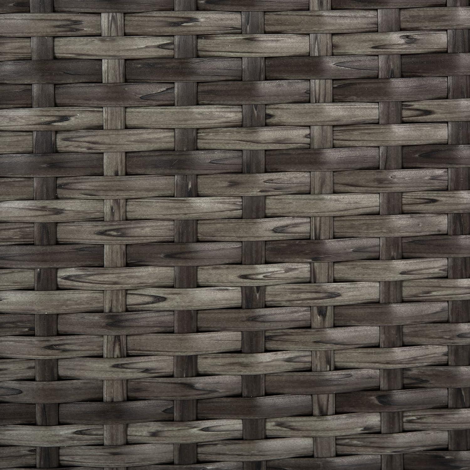 Serapis Outdoor Trash Can - Grey Brown - Safavieh