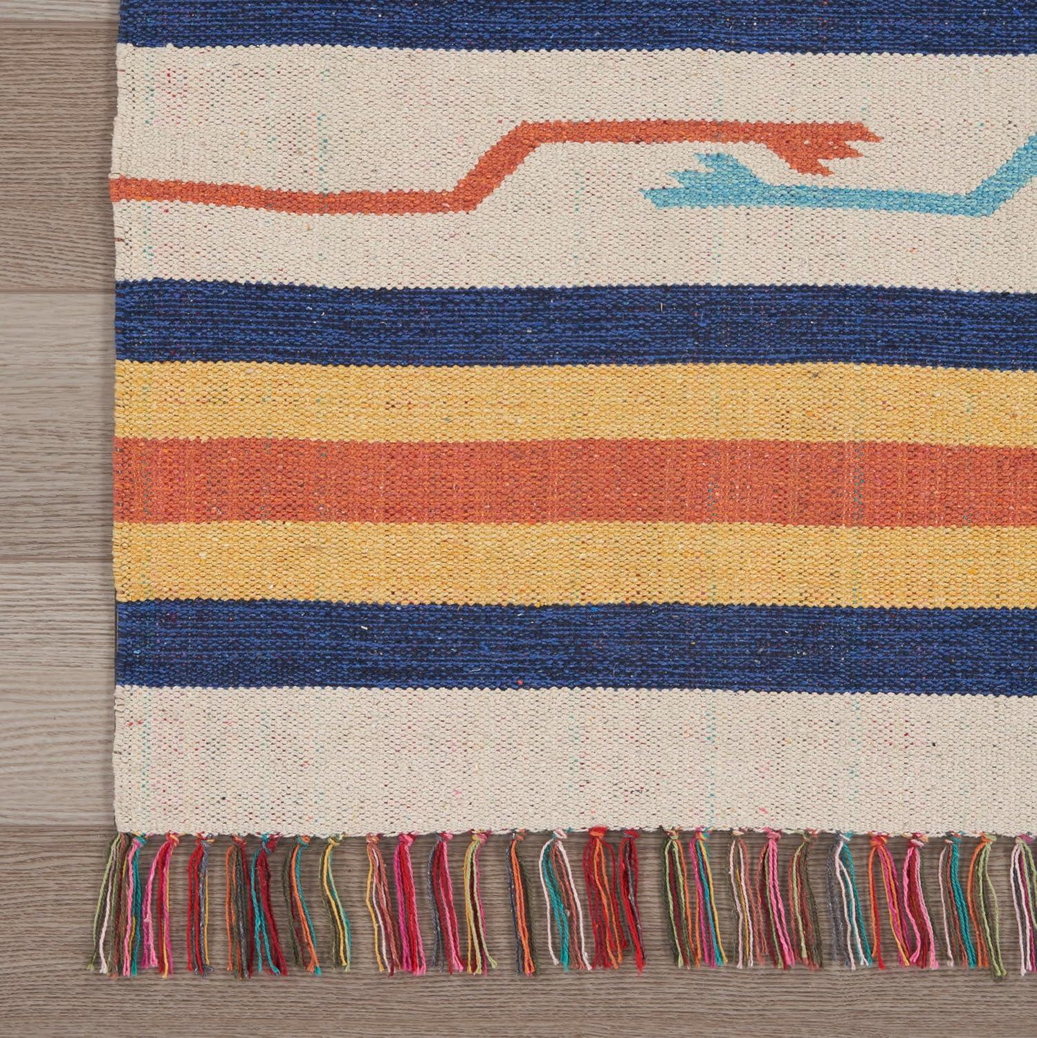 Nourison Baja Tribal Ivory 5' x 7' Area Rug, (5x7)