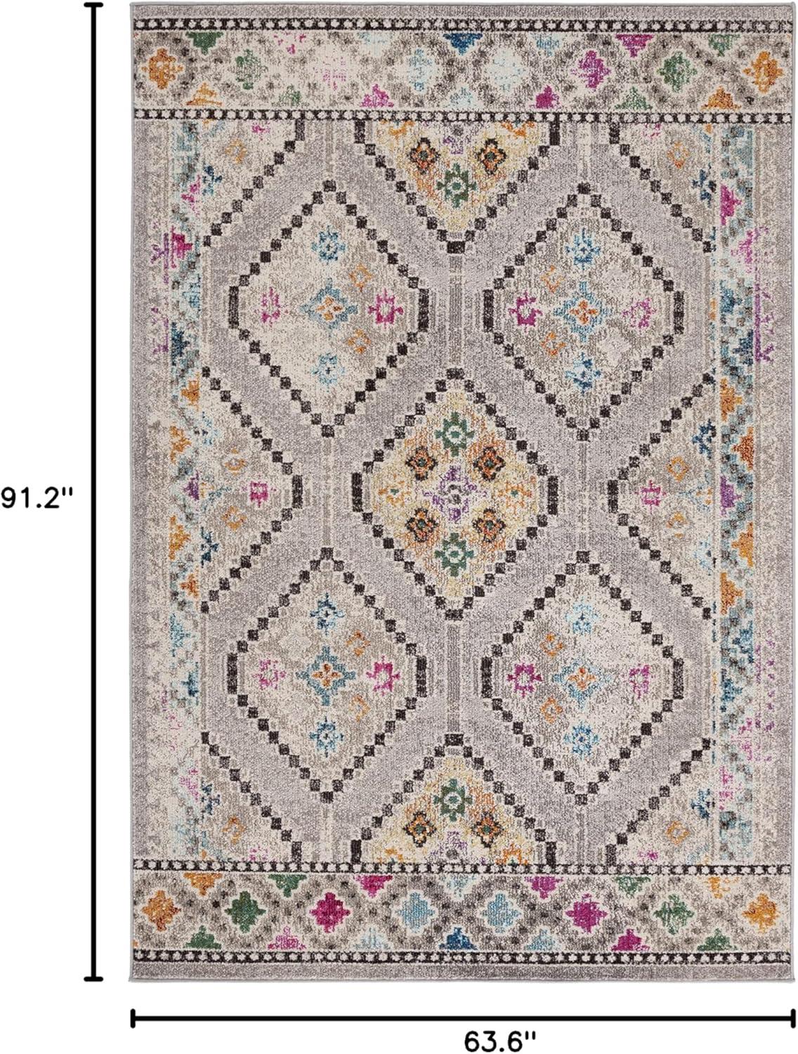 Madison MAD481 Power Loomed Area Rug - Grey/Beige - 5'3"x7'6" - Safavieh.