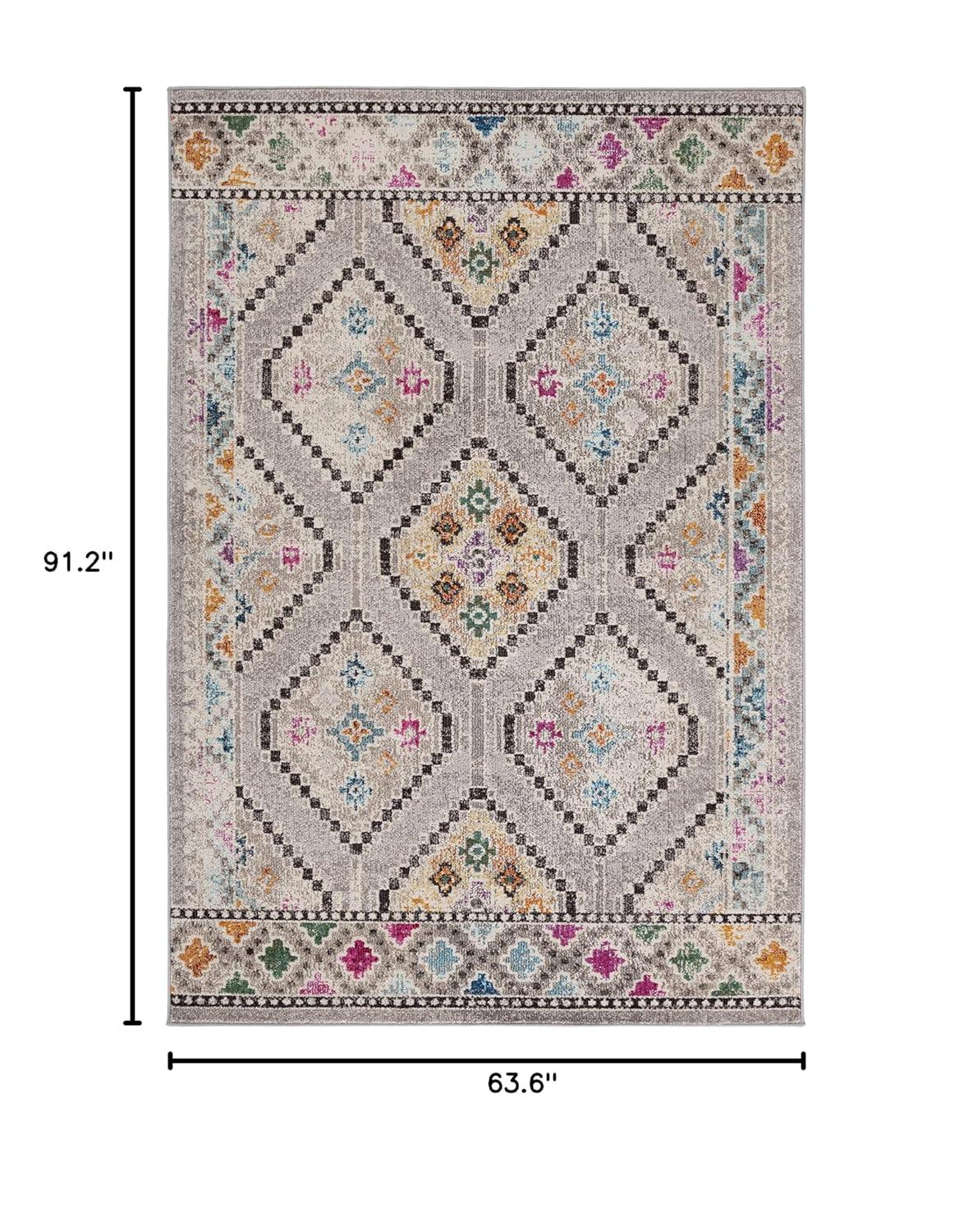 Madison MAD481 Power Loomed Area Rug - Grey/Beige - 5'3"x7'6" - Safavieh.