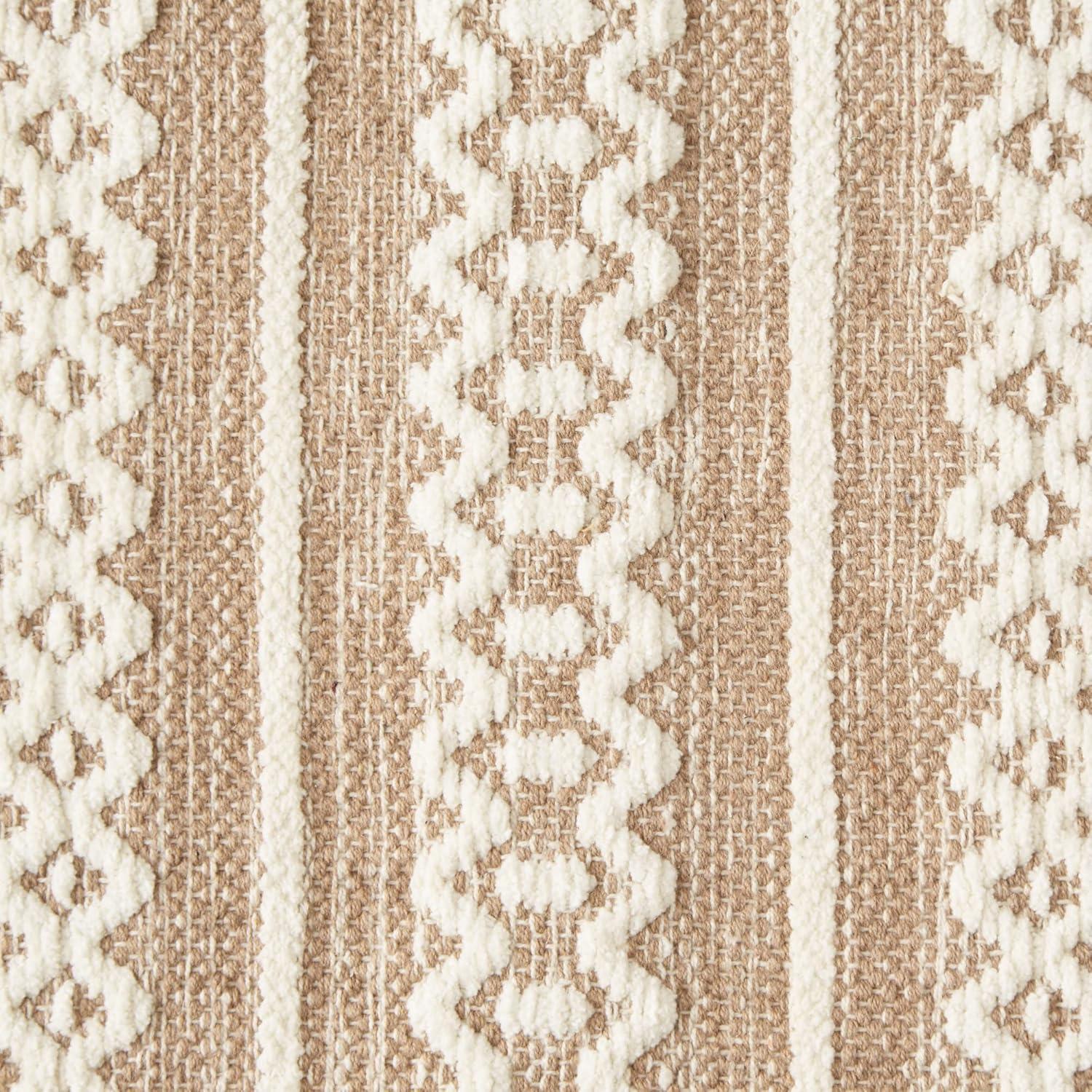 Design Imports Chenille Doodle Lines Rug - Stone - 2 X 3 Ft