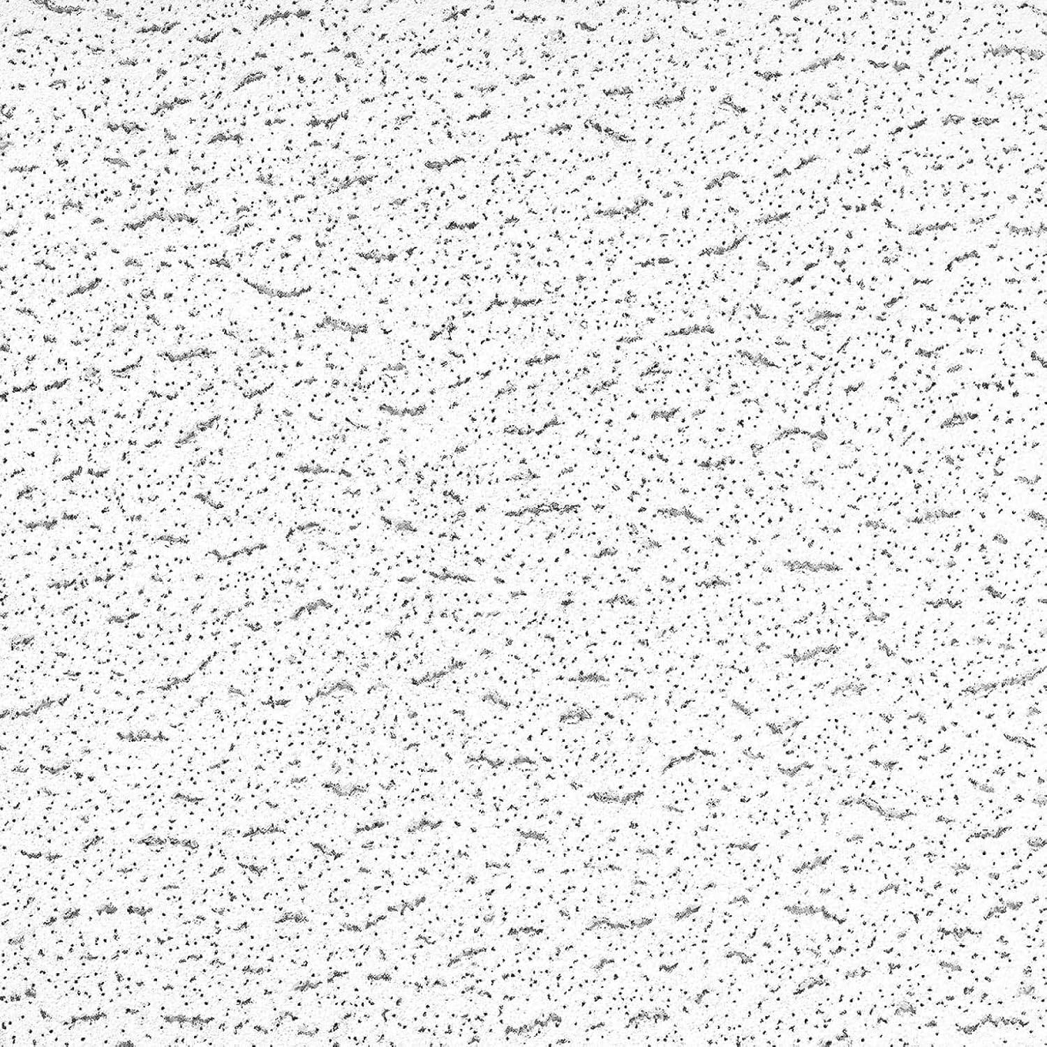 Armstrong 2x2 TEXTURED Acoustic Ceiling Tiles for Suspended Ceiling Grids, 16-tiles per pack, White
