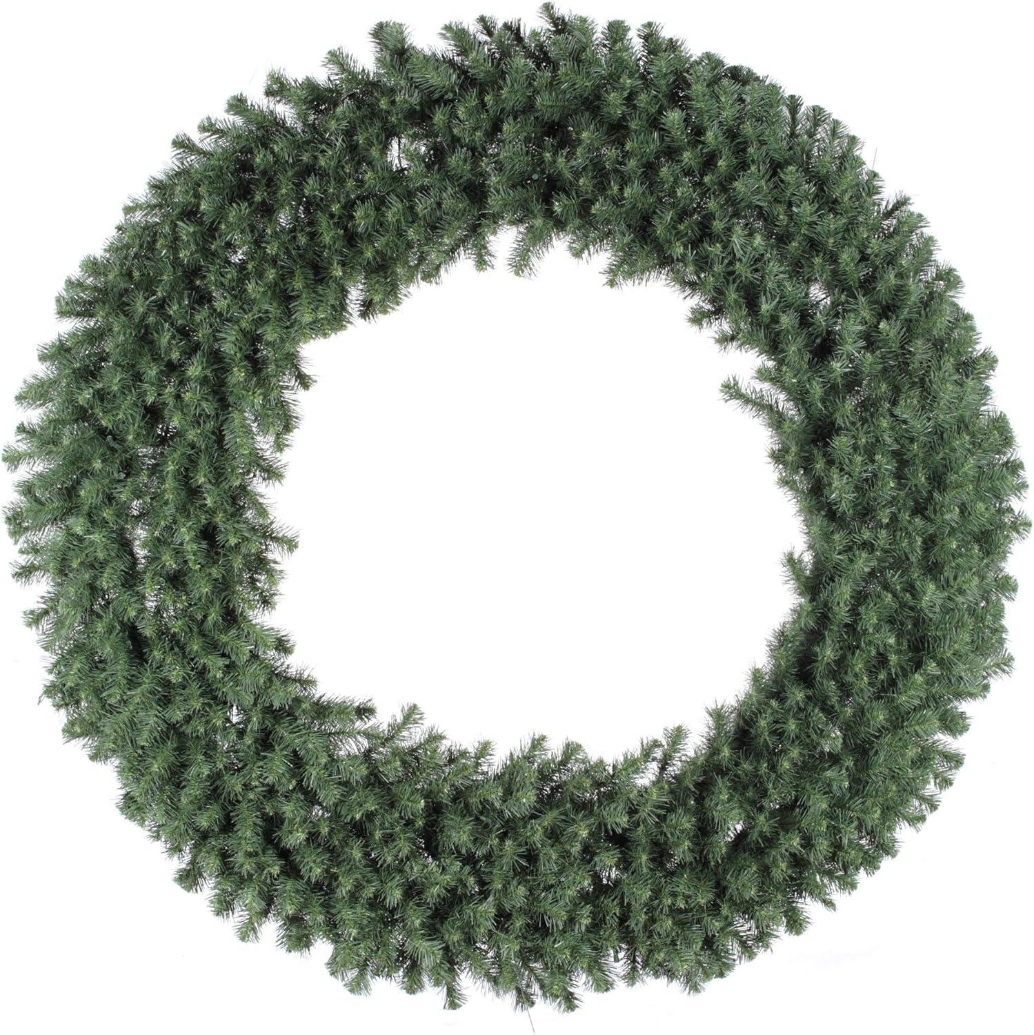 60" Green PVC Douglas Fir Artificial Christmas Wreath