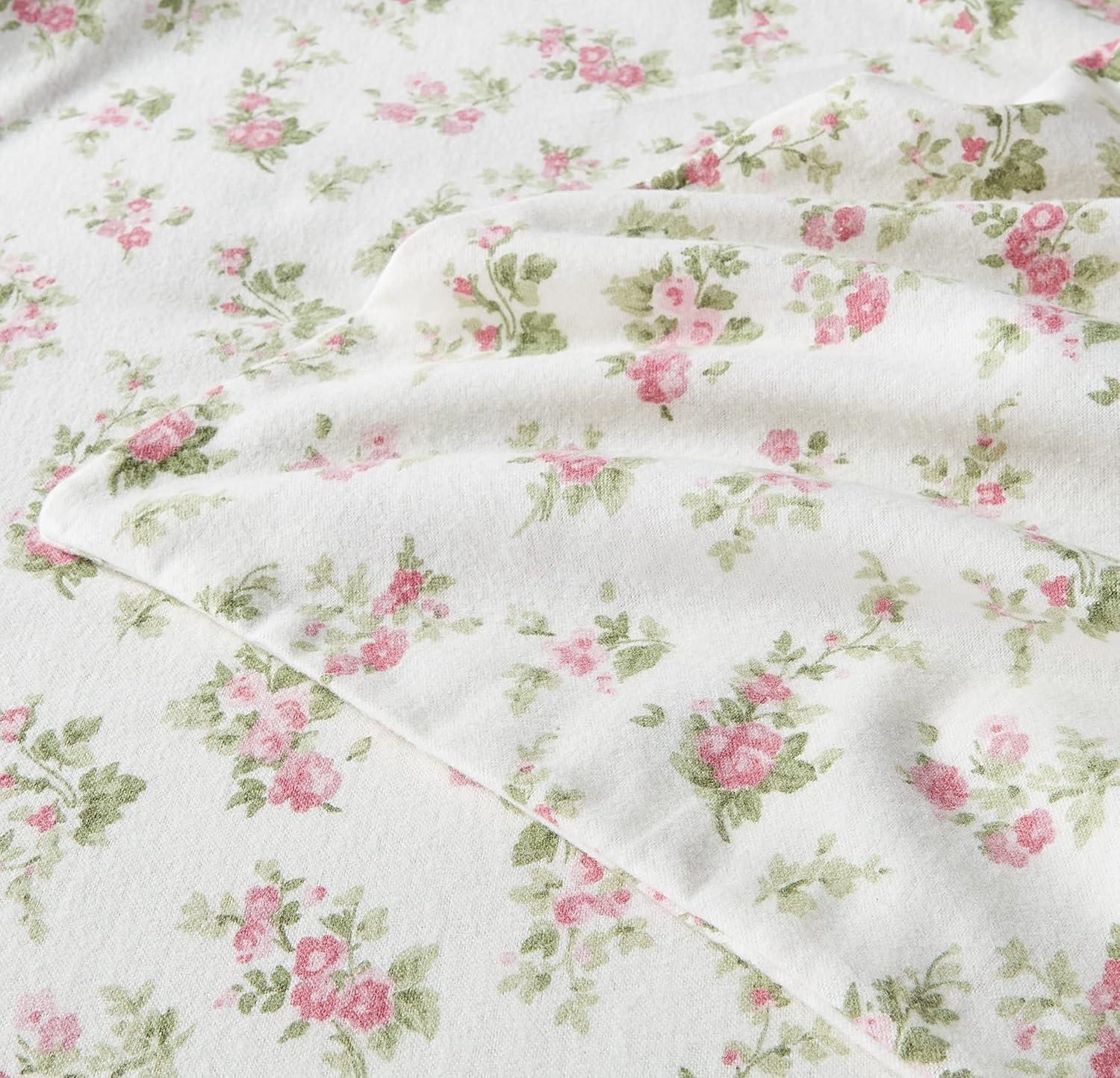 Laura Ashley Cotton Flannel Cozy Sheet Sets