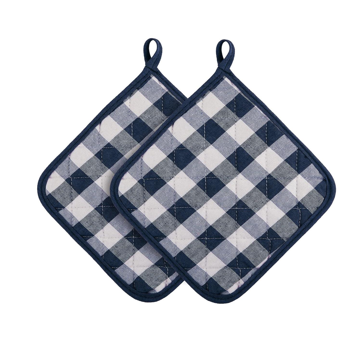 Achim Importing Co Achim Importing Co Checkered Cotton Potholder Set (Set of 2)