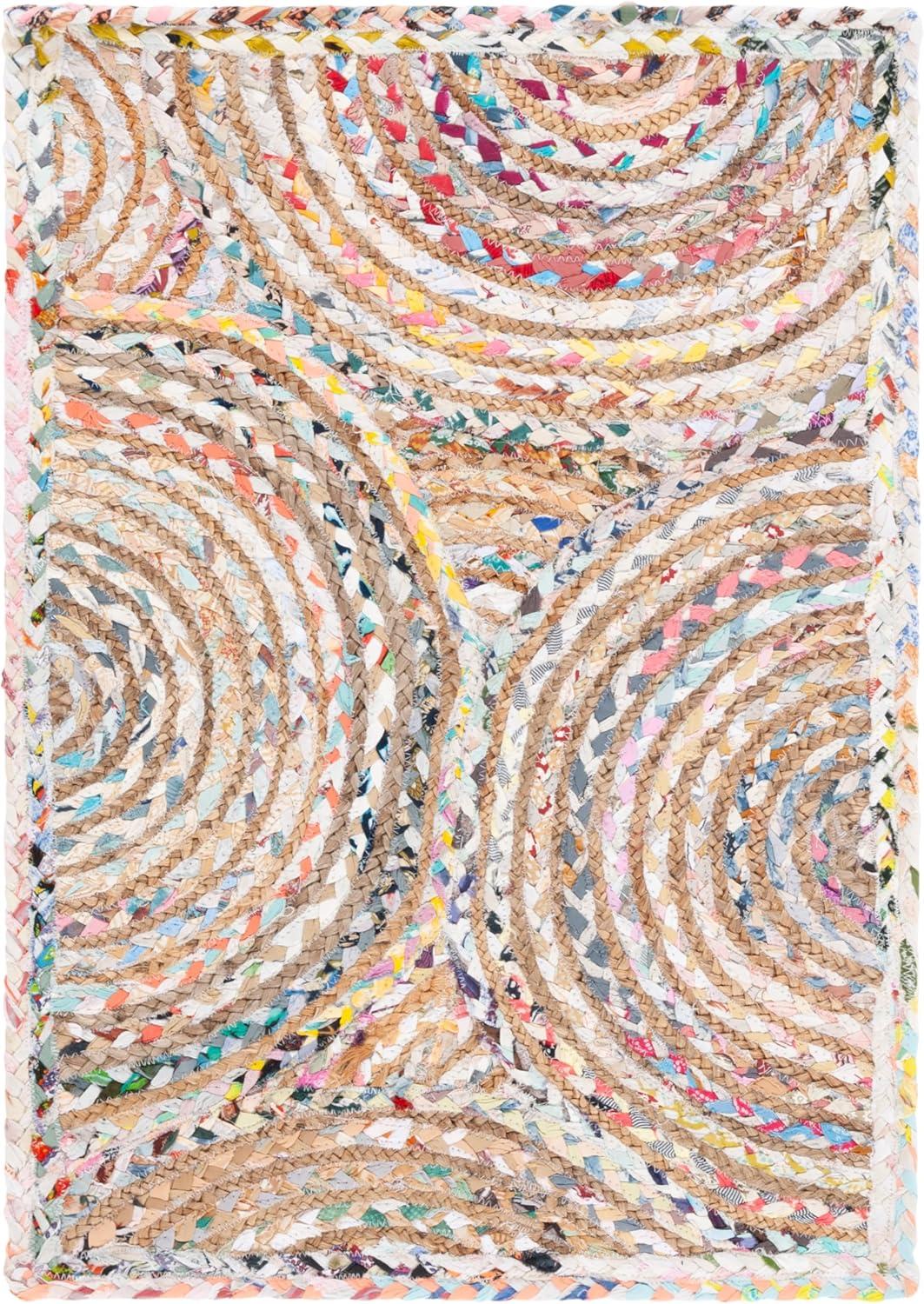 Cape Cod CAP202 Woven Indoor Area Rug - Beige/Multi - 2'x3' - Safavieh