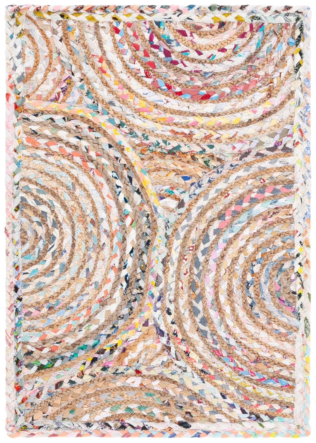 Cape Cod CAP202 Woven Indoor Area Rug - Beige/Multi - 2'x3' - Safavieh