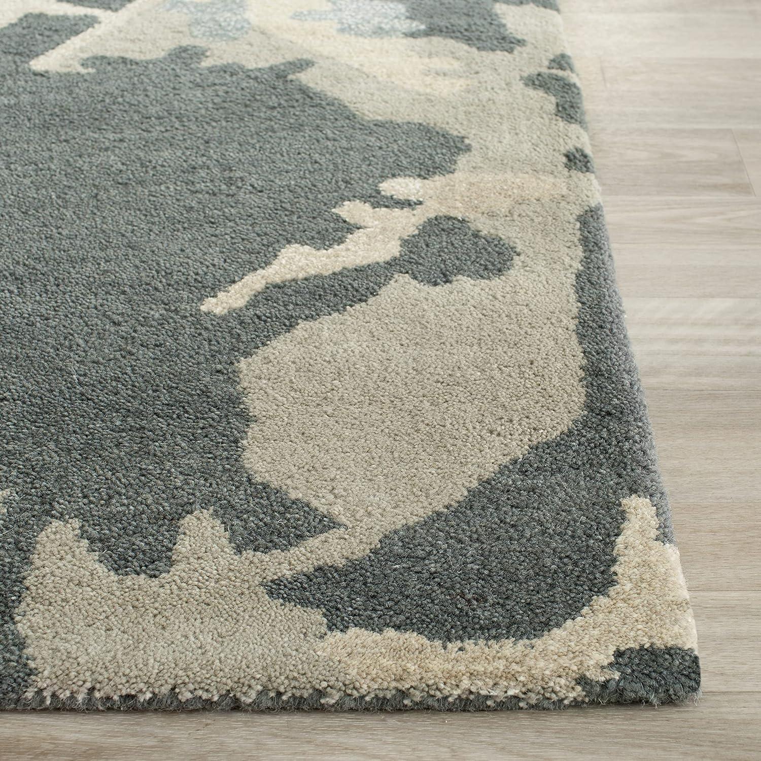 Bella BEL670 Hand Tufted Accent Rug - Steel Blue - 3'x5' - Safavieh.