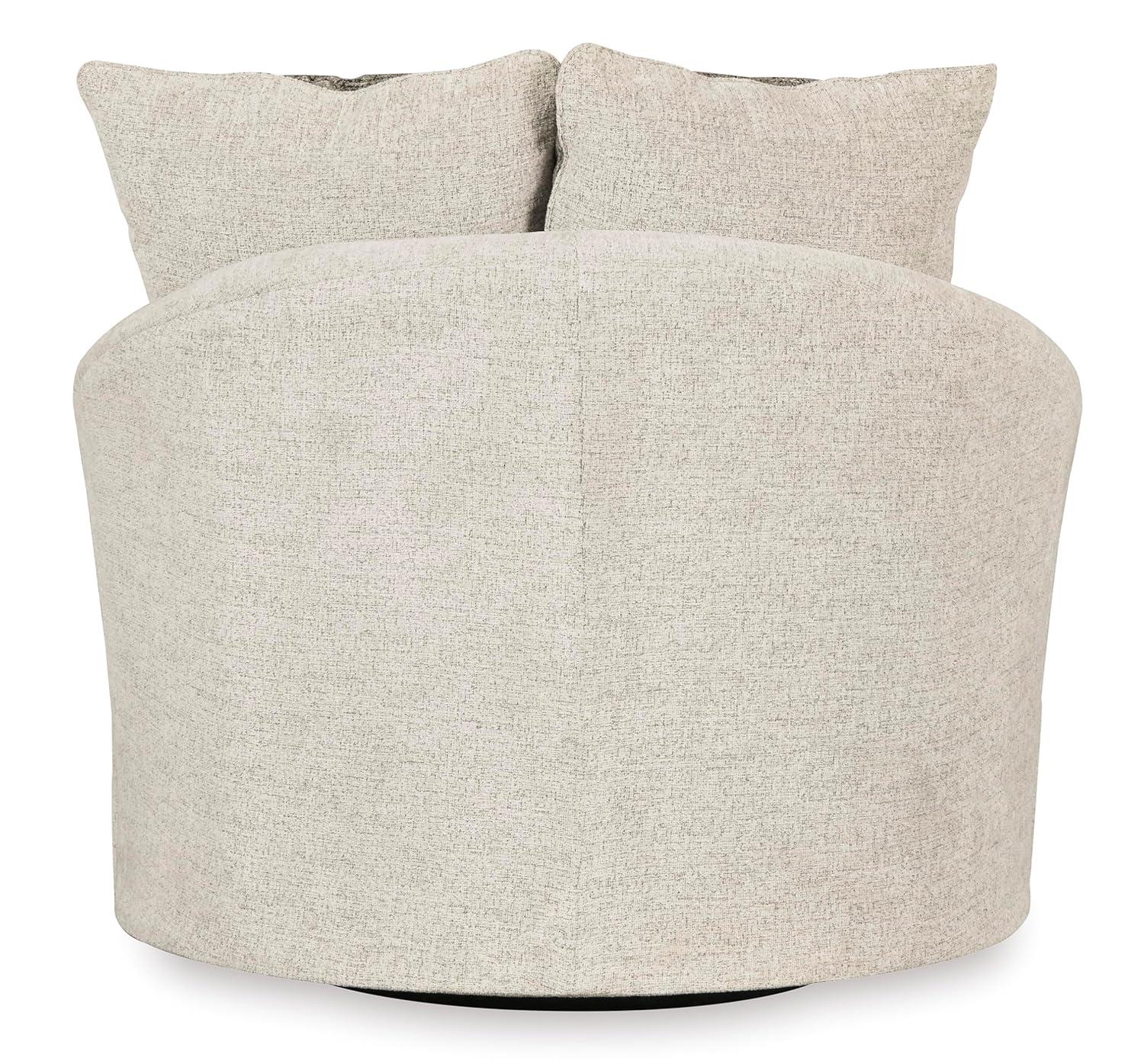 Ebern Designs Maravilla Upholstered Swivel Barrel Chair