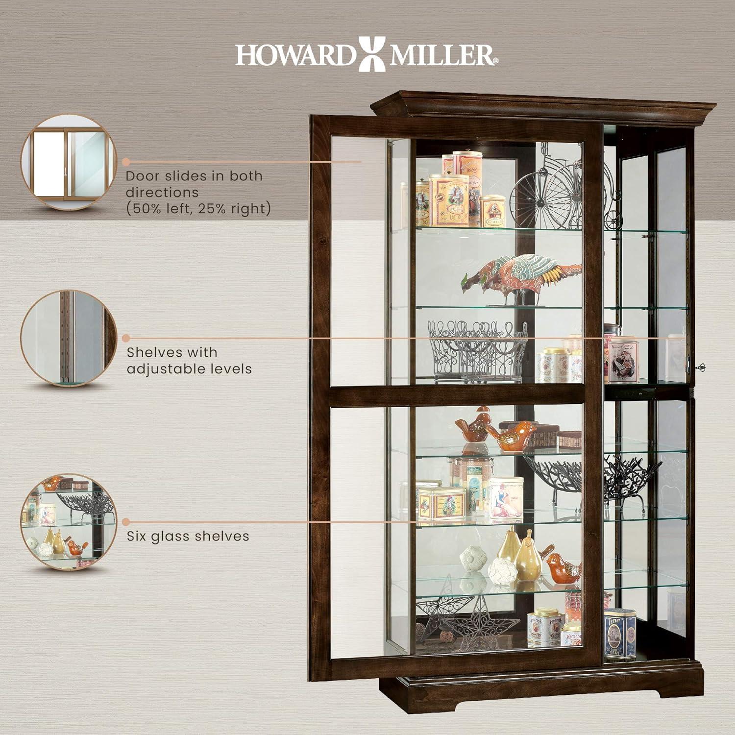 Howard Miller 680536 Tyler Iii Curio Cabinet 680536 Espresso