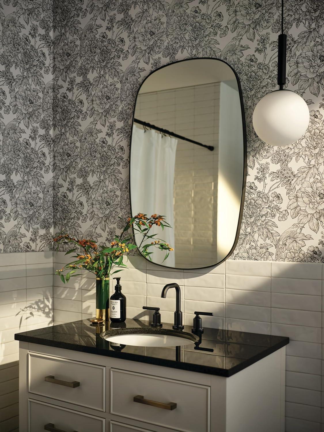 Moen MOEN T6222BL CIA MATTE BLACK TWO-HANDLE HIGH ARC BATHROOM FAUCET T6222BL-1