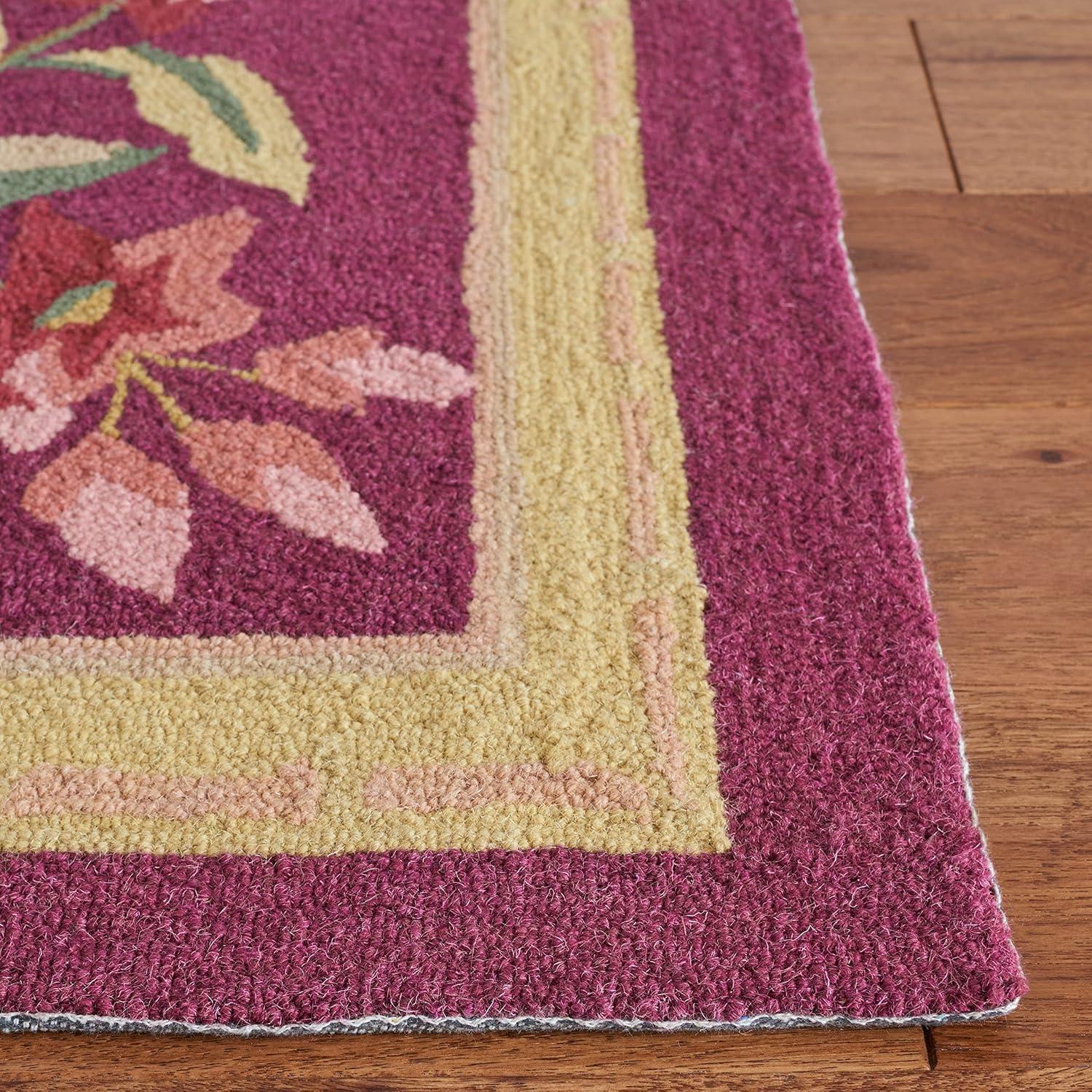 Chelsea HK210 Handmade Area Rug - 6'x9' - Burgundy - Safavieh