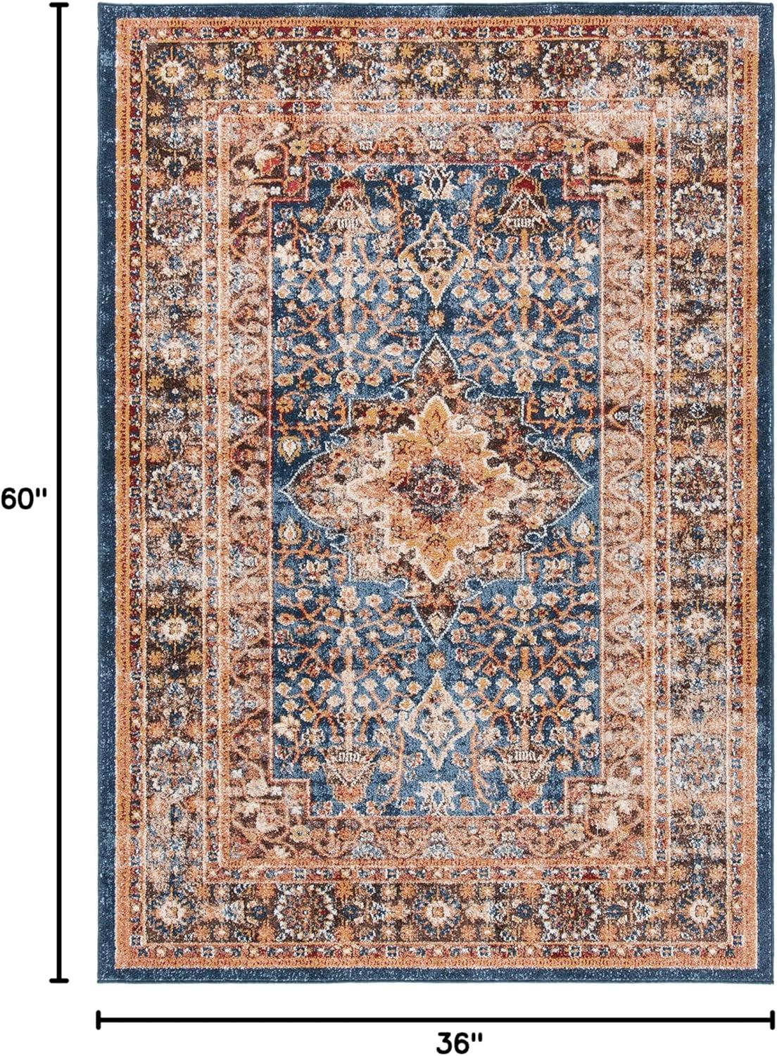 SAFAVIEH Bijar Rhona Oriental Area Rug, Brown/Rust, 3' x 5'