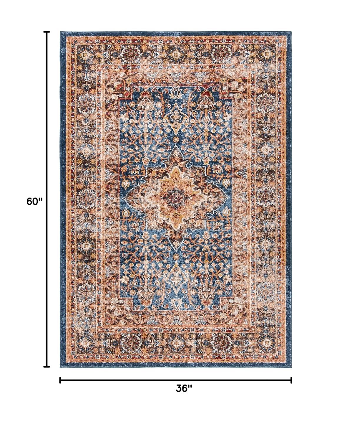 SAFAVIEH Bijar Rhona Oriental Area Rug, Brown/Rust, 3' x 5'