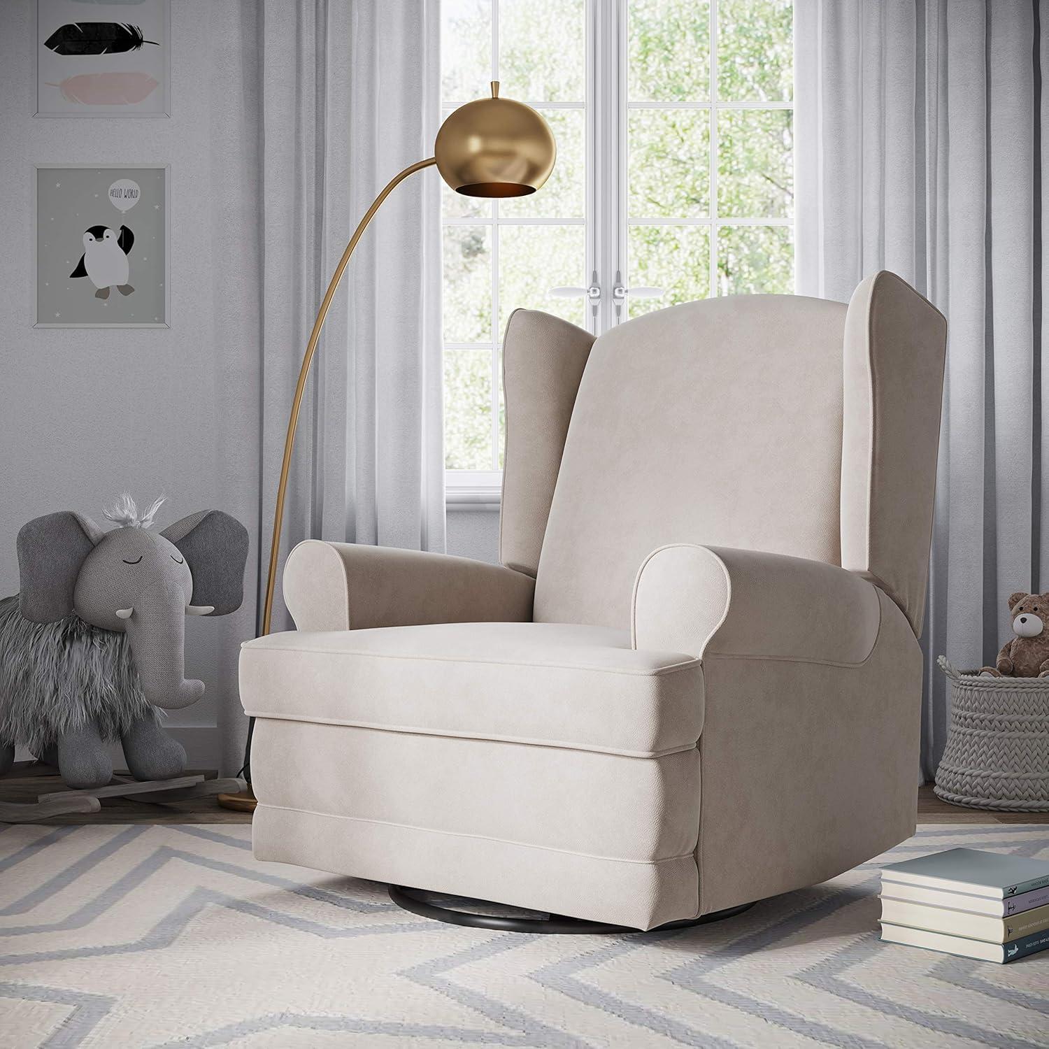 Serenity Swivel Reclining Glider Rocking Chair with USB