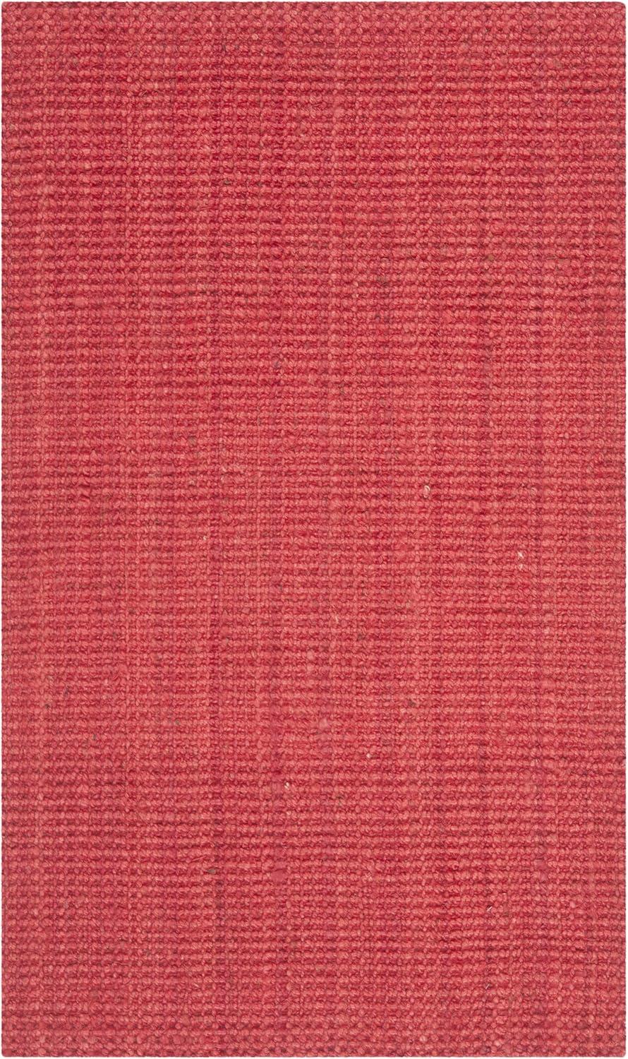 Natural Fiber NF730 Hand Woven Indoor Accent Rug - Red - 3'x5' - Safavieh.