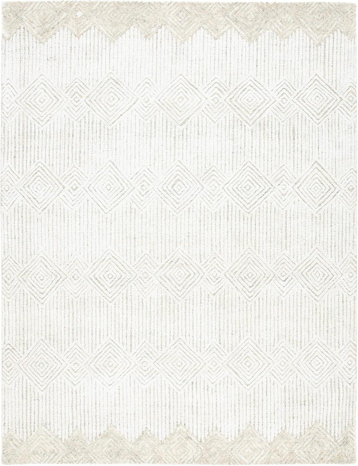 Metro MET401 Hand Tufted Area Rug - Beige/Ivory - 8'x10' - Safavieh.