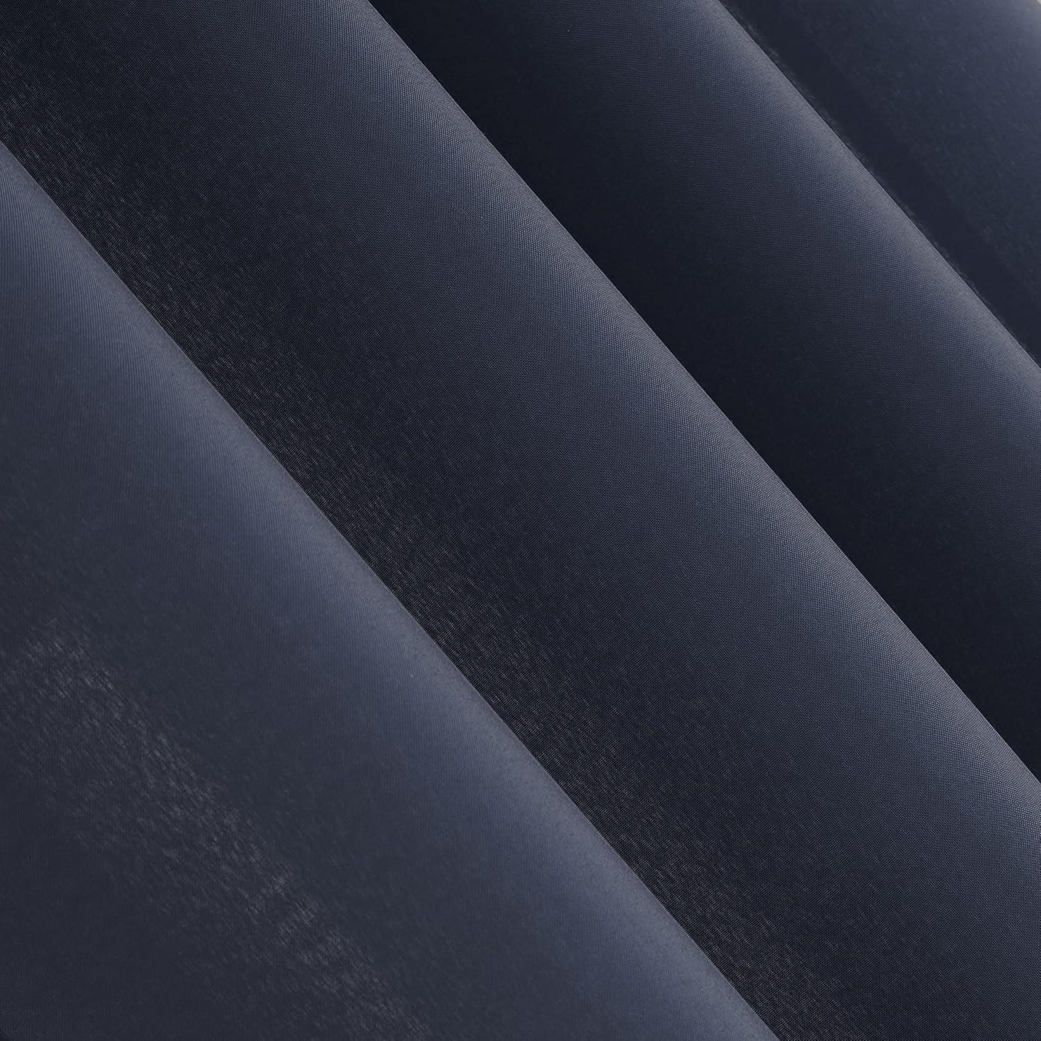 84"x54" Sailor Indoor/Outdoor UV Protectant Room Darkening Grommet Top Curtain Panel Dark Blue - Sun Zero: Living Room & Outdoor Use