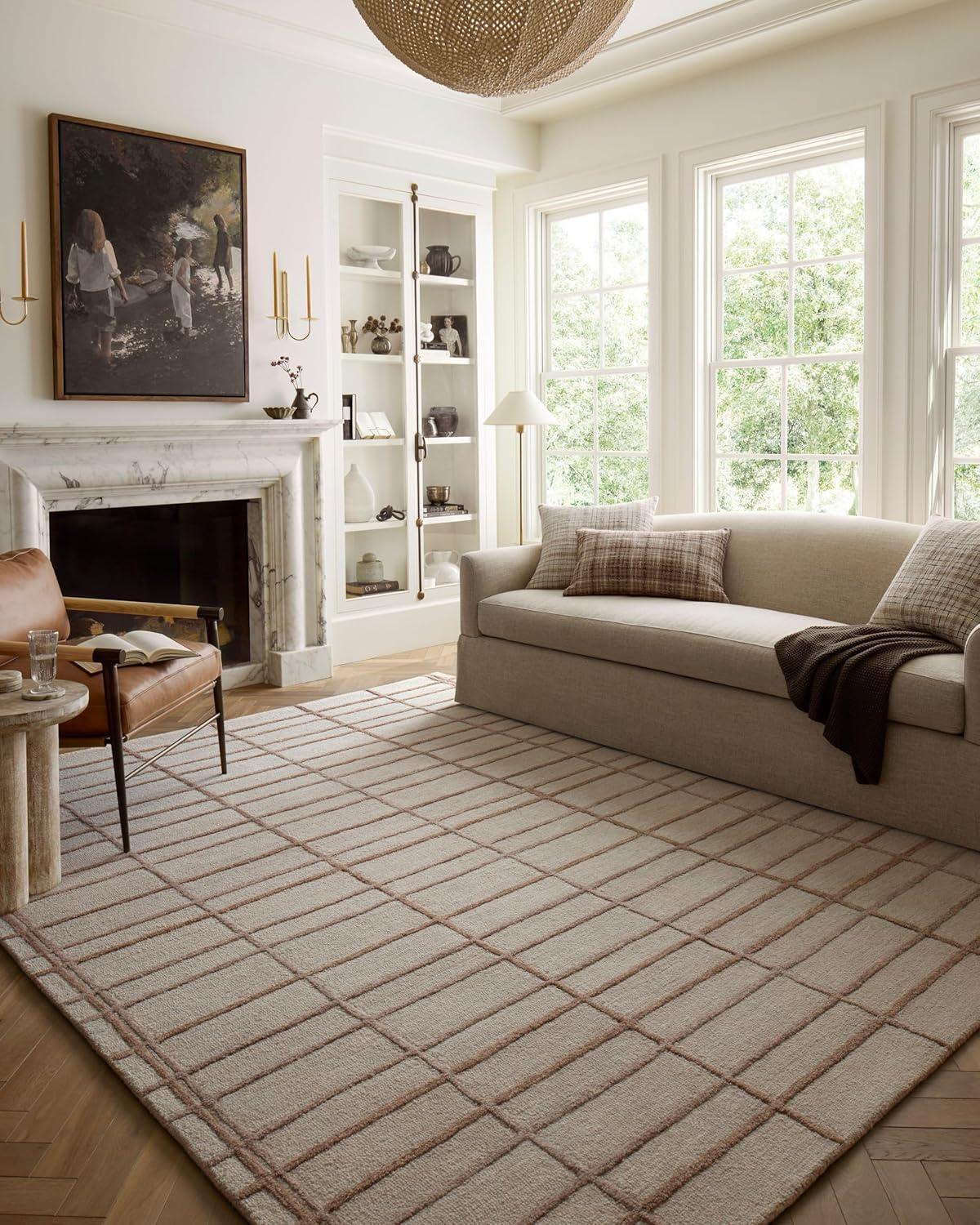 Chris Loves Julia x Loloi Bradley Rose / Blush Area Rug