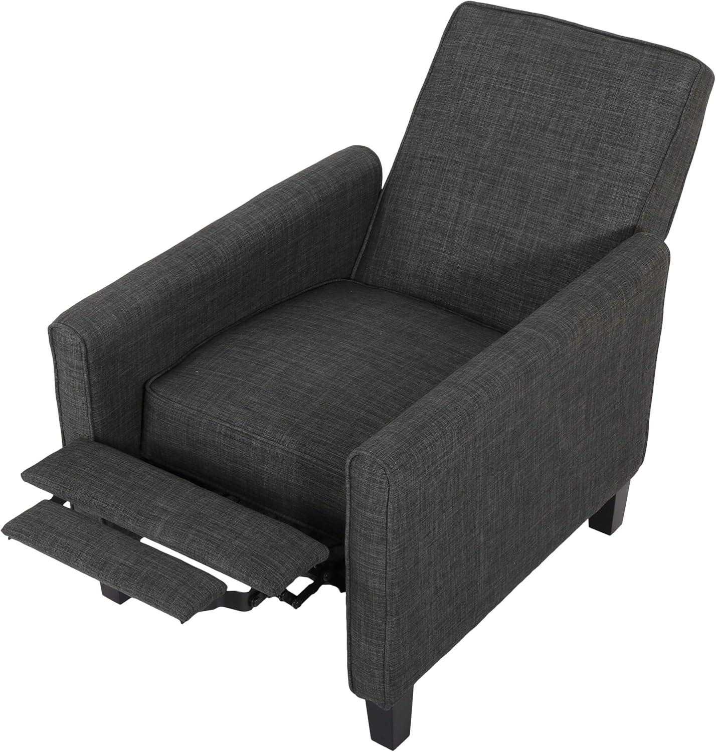 Christopher Knight Home Emmie Fabric Recliner (Set of 2), Moss Gray, Dark Brown