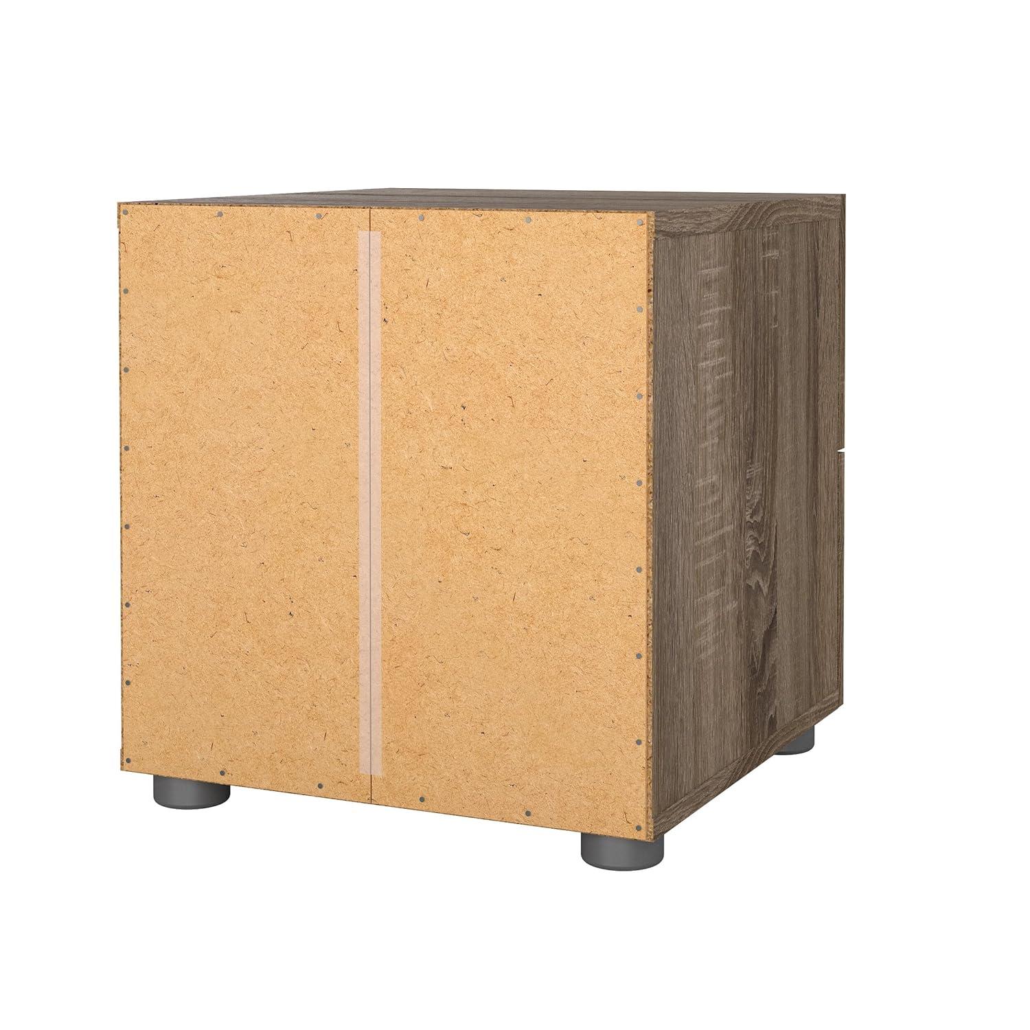 Tvilum,Austin 2 Drawer Nightstand, Truffle Oak