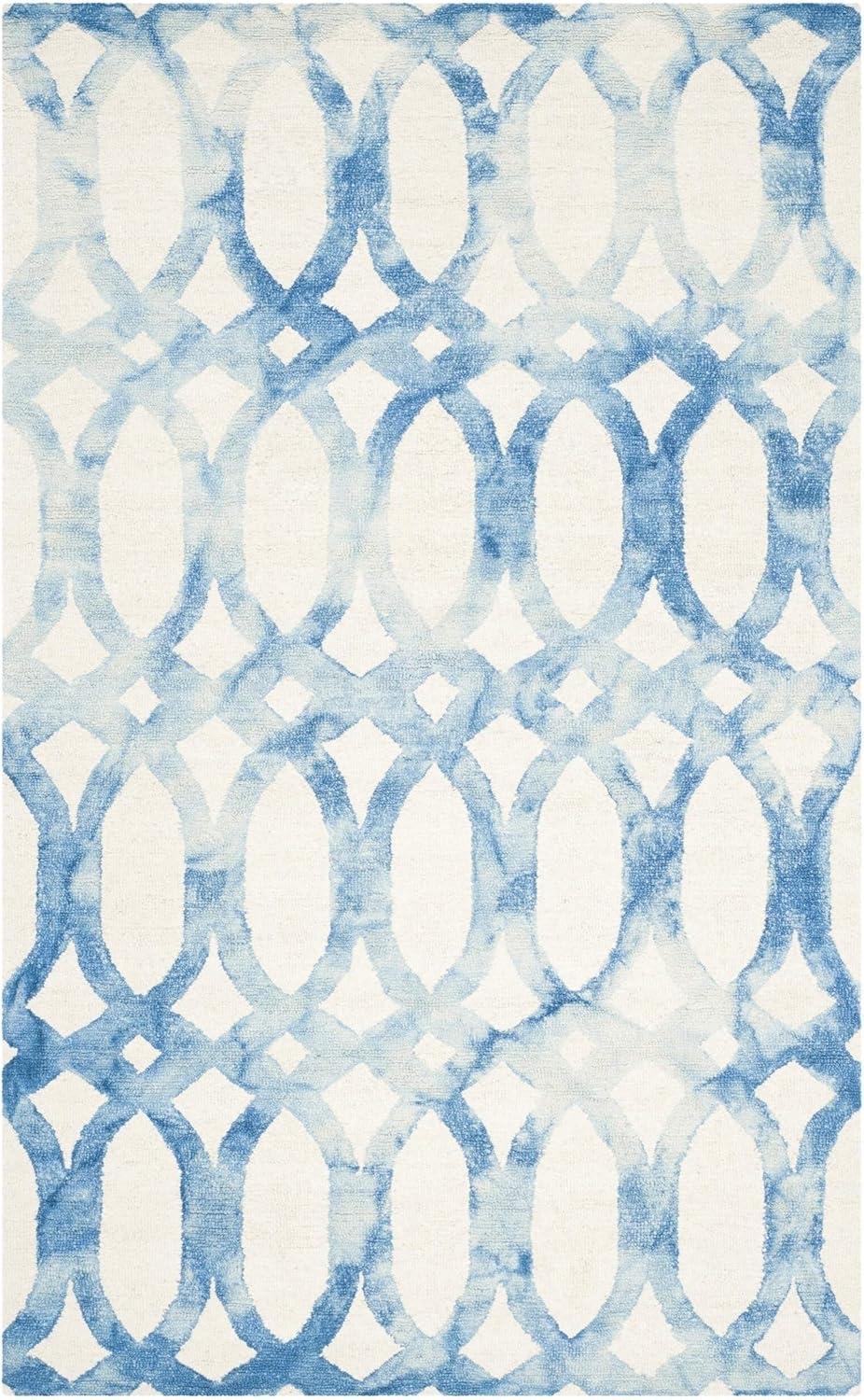 Amekia Hand Tufted 80% Wool, 20% Cotton Geometric Rug