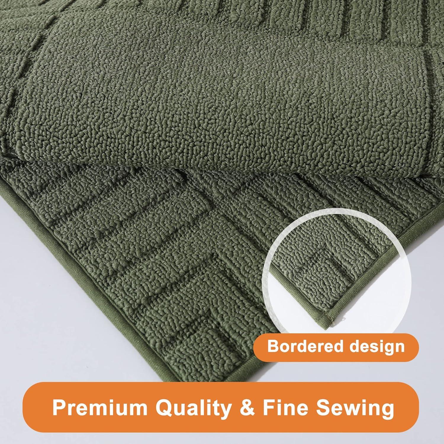 Hokku Designs Machine Washable Non-Skid Kitchen Mat 2 Pieces