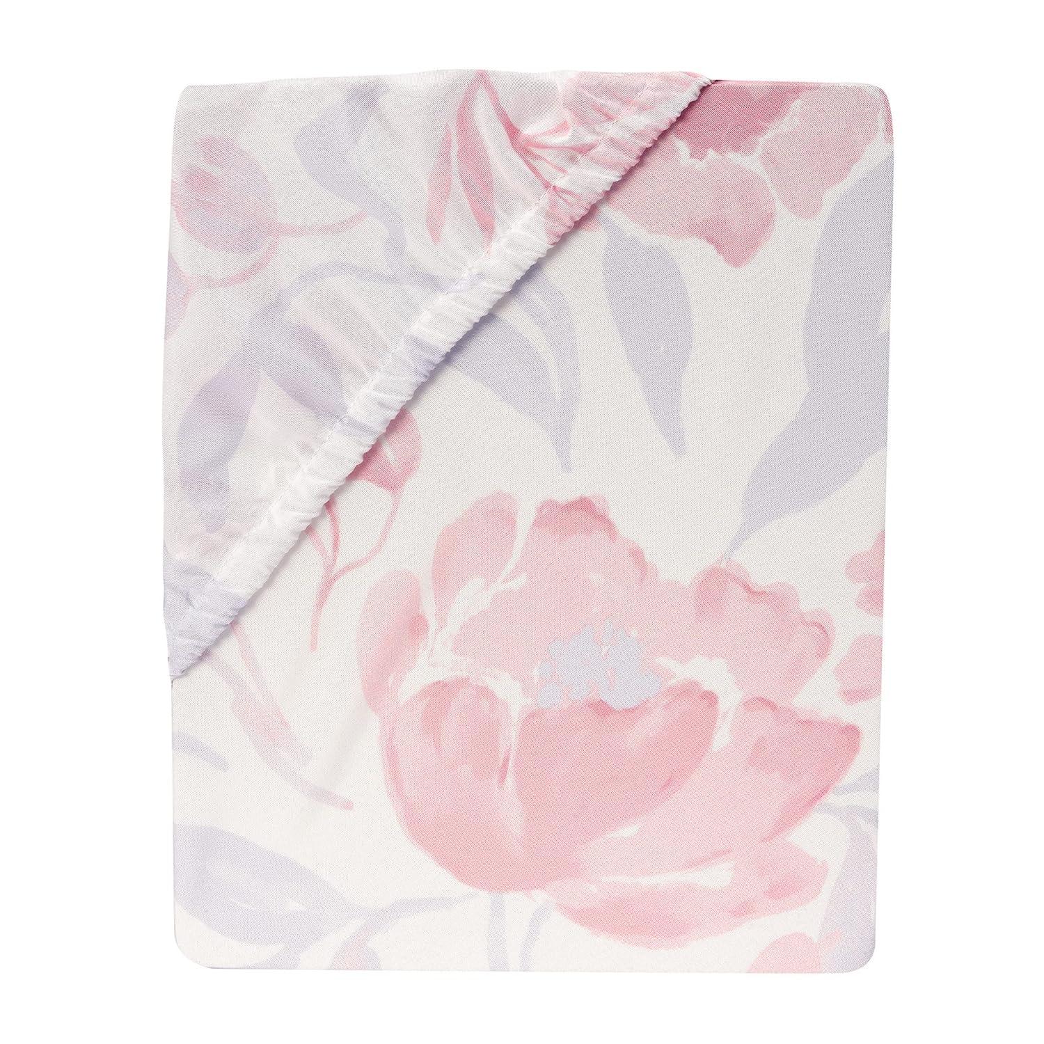 Bedtime Originals Lavender Floral Baby Fitted Crib Sheet - Pink/Purple