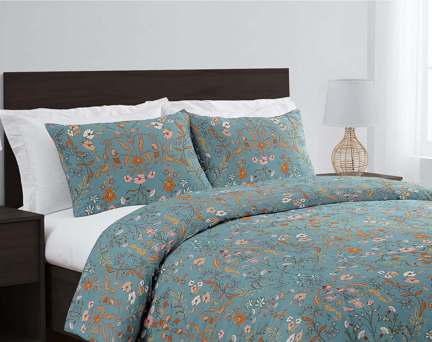 Twill Floral Duvet Cover Set