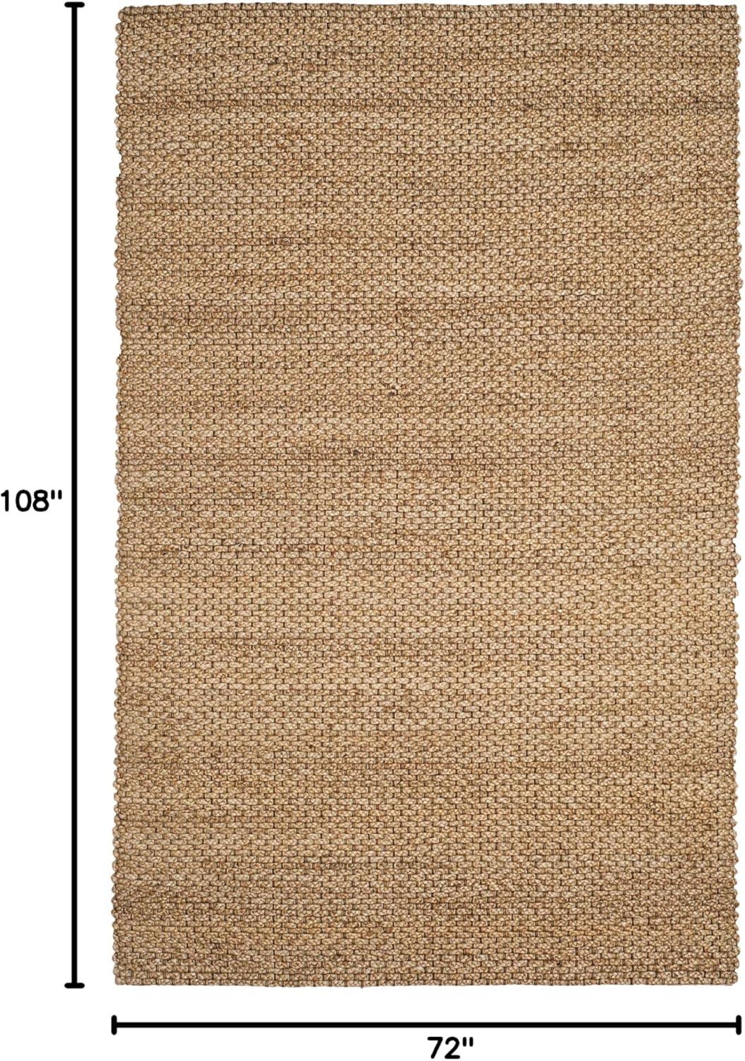 SAFAVIEH Natural Fiber Lillian Braided Jute Area Rug, Natural, 6' x 9'