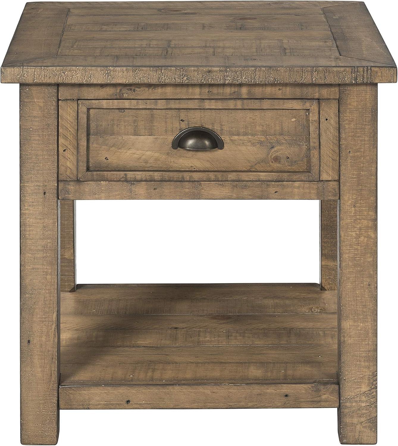 Martin Svensson Home Monterey Solid Wood End Table, Reclaimed Natural