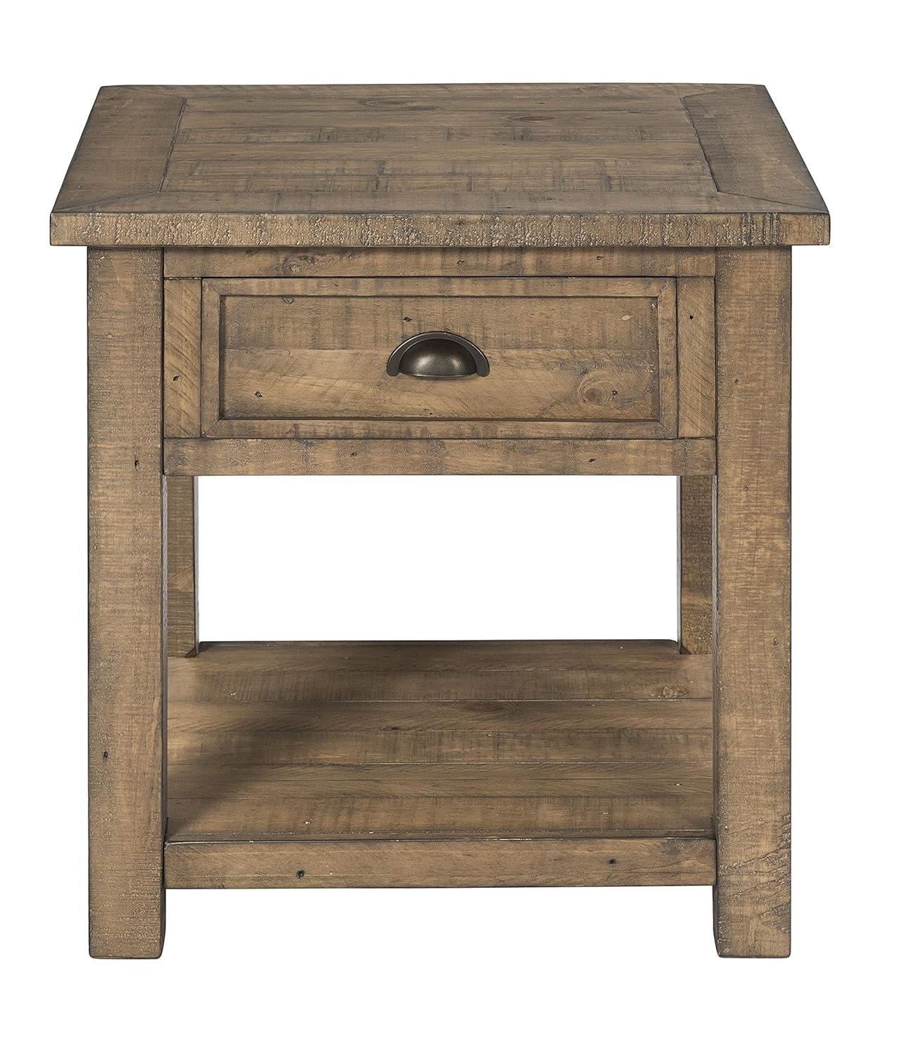 Martin Svensson Home Monterey Solid Wood End Table, Reclaimed Natural