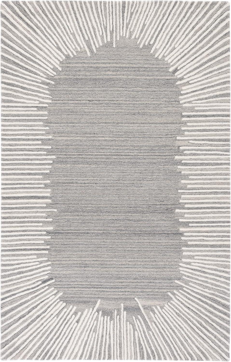 Fifth Avenue FTV129 Hand Tufted Indoor Accent Rug - Grey/Ivory - 3'x5' - Safavieh